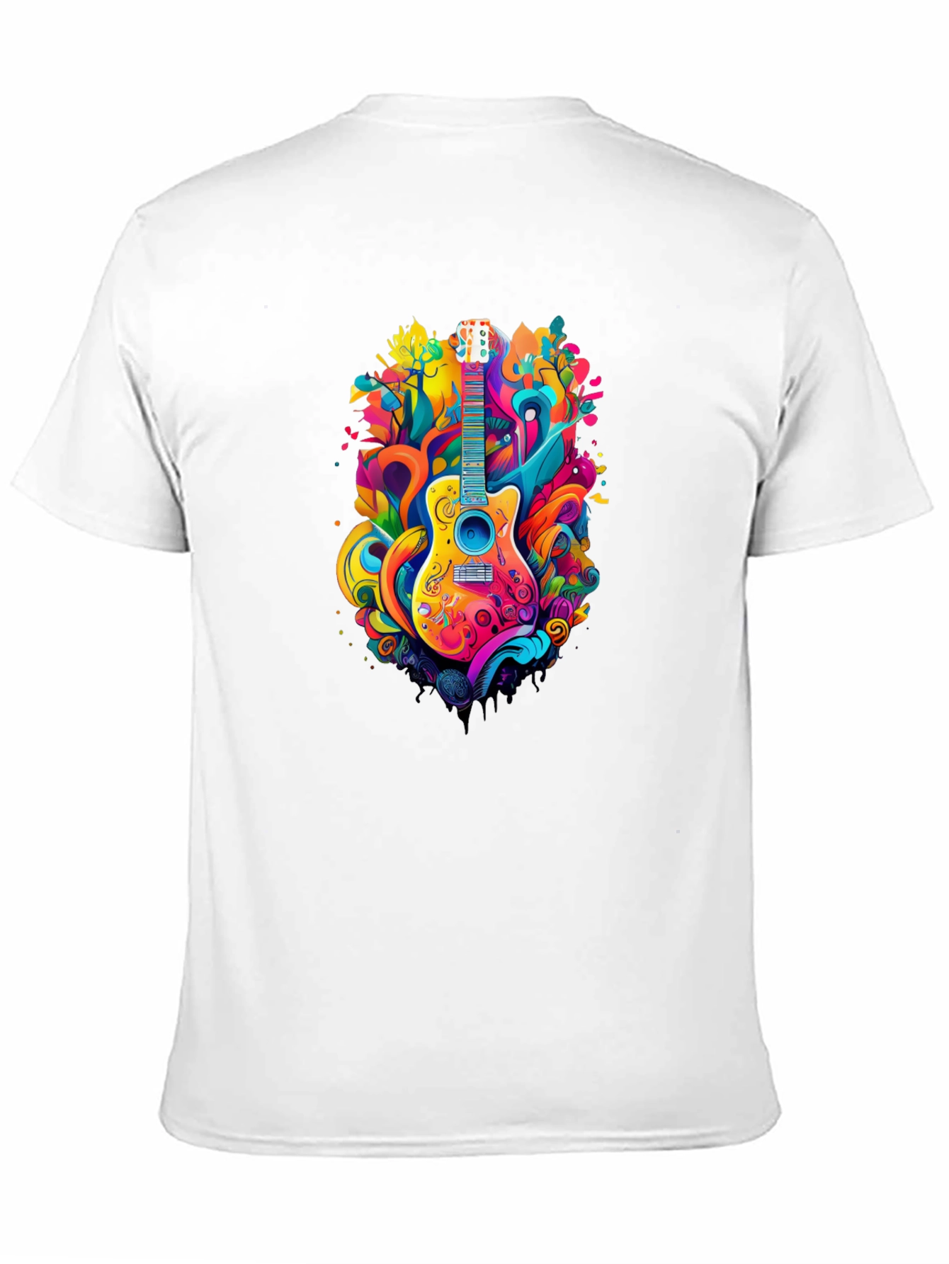 Psychedelic Guitar Graphic Tee
