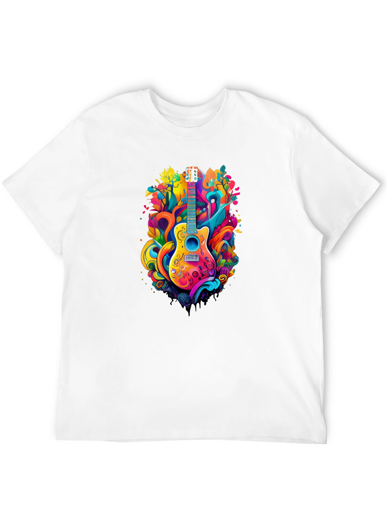 Psychedelic Guitar Graphic Tee