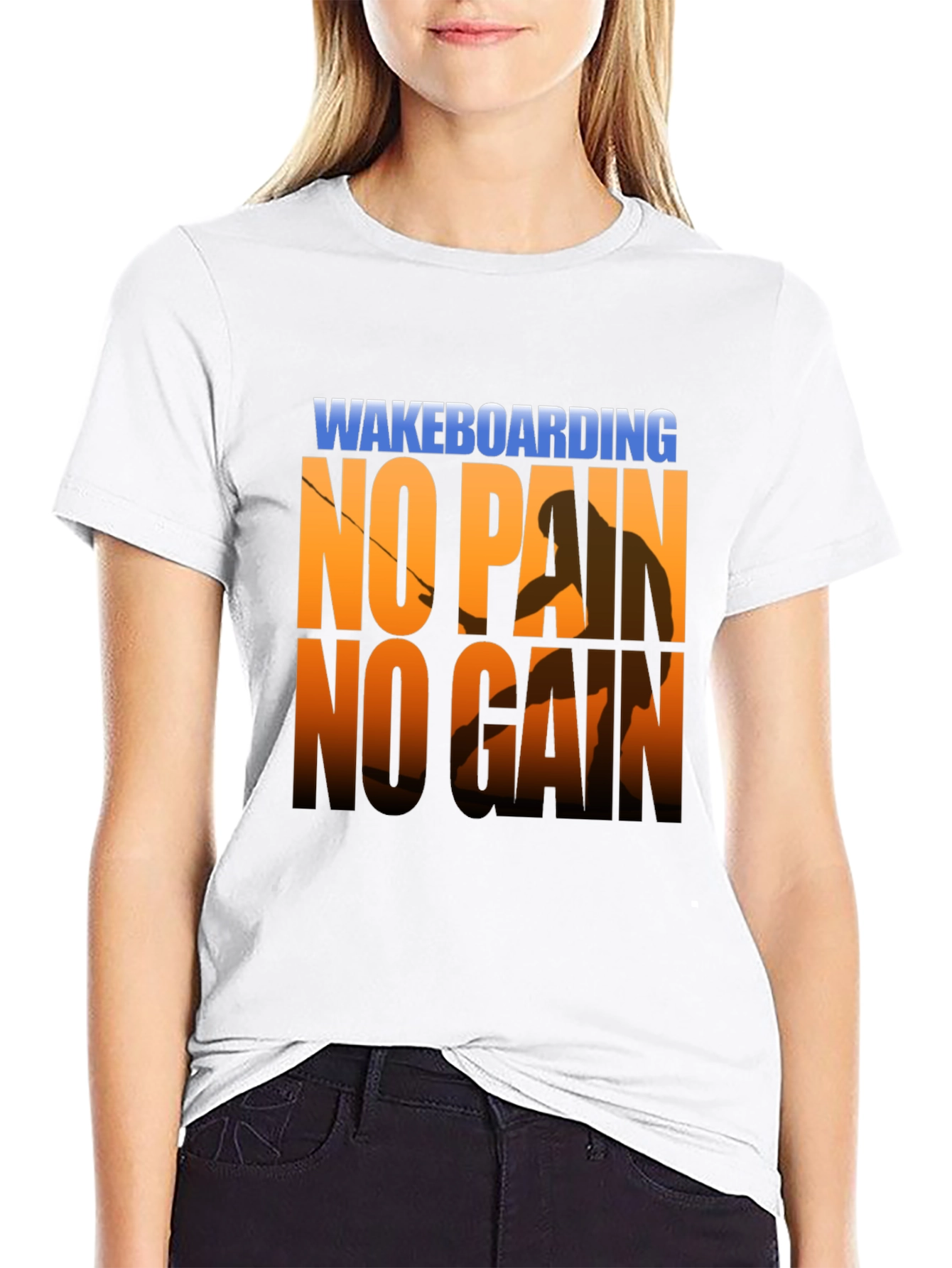 Wakeboarding No Pain No Gain T-Shirt
