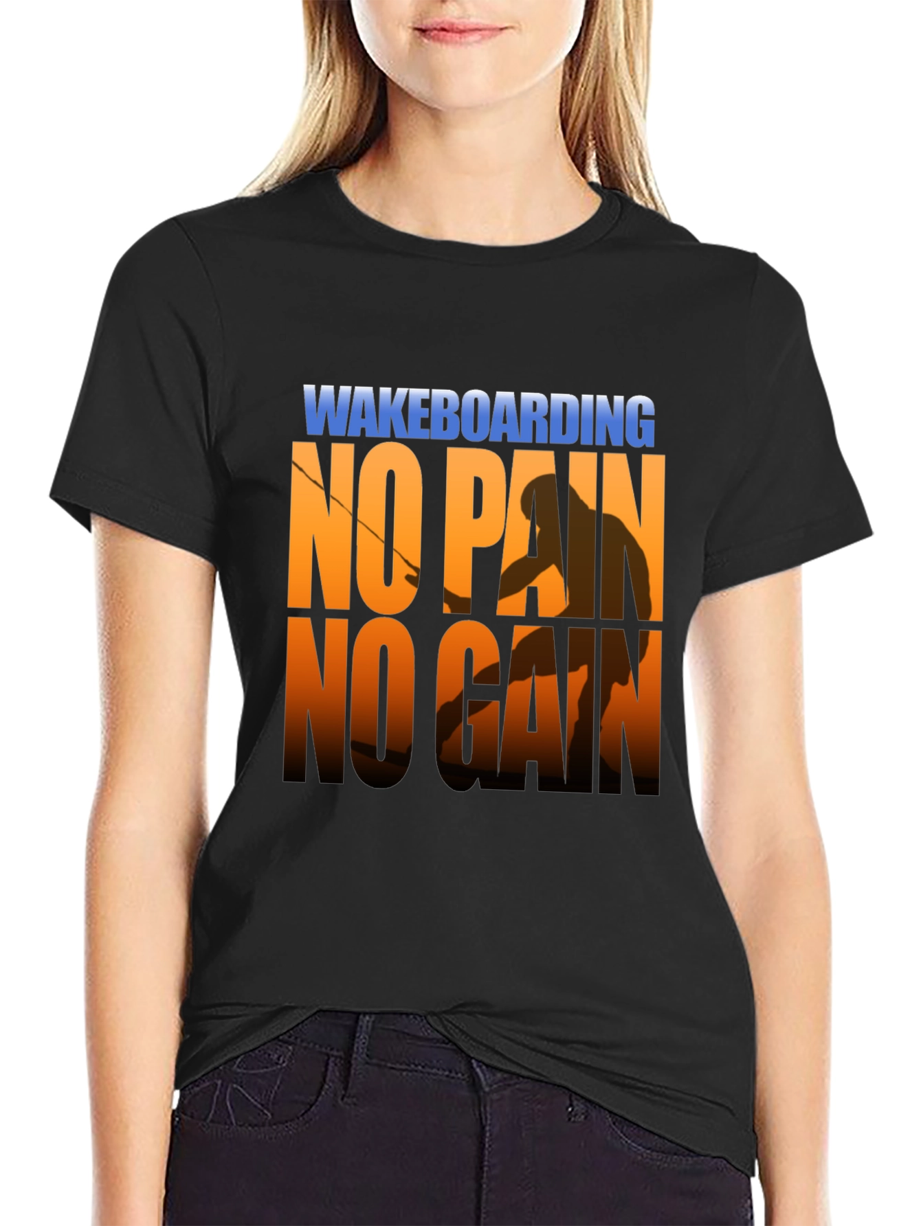 Wakeboarding No Pain No Gain T-Shirt