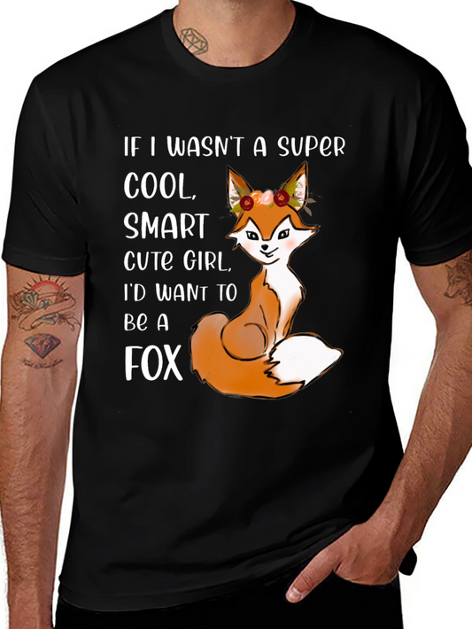 Super Girl Fox Graphic Tee - Cool Smart & Cute!