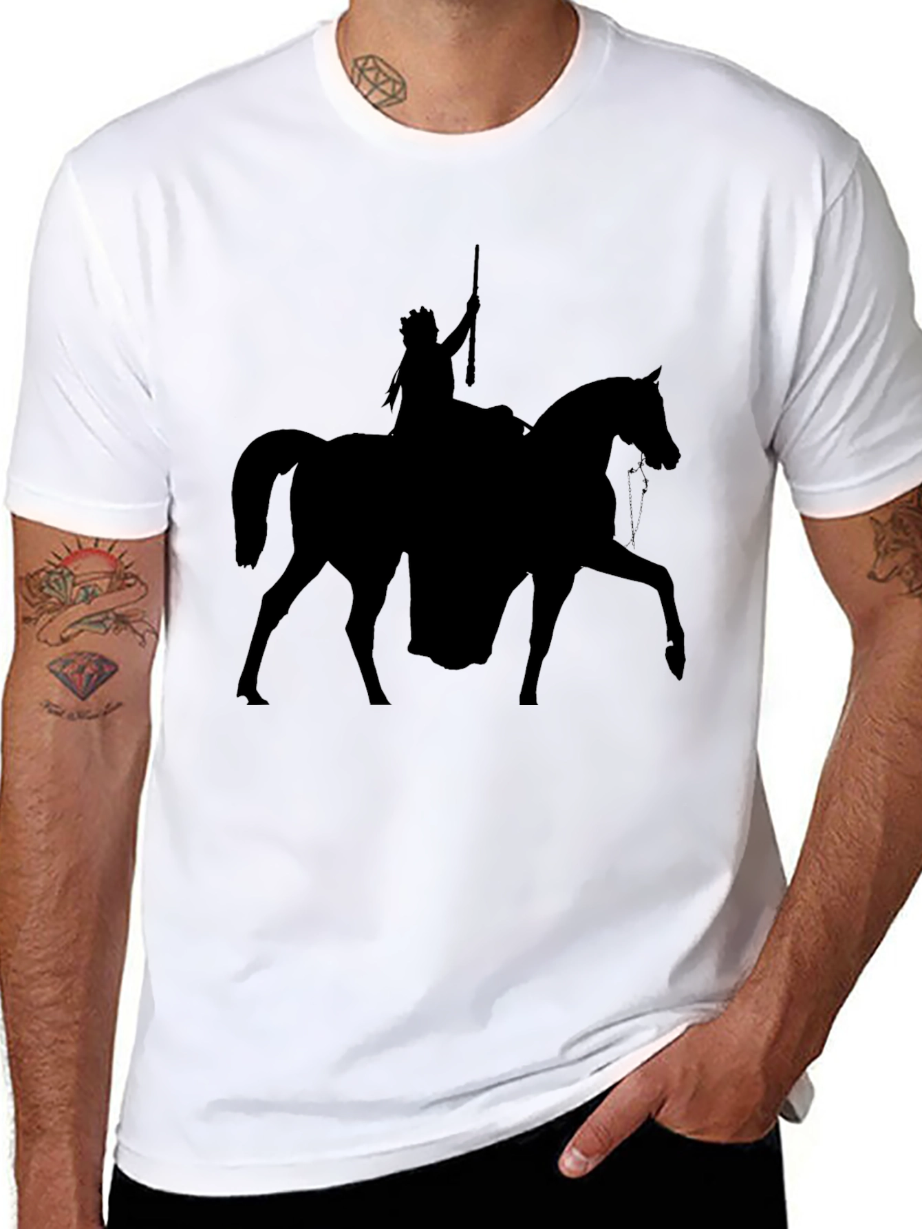 Native American Horse Rider Graphic Tee