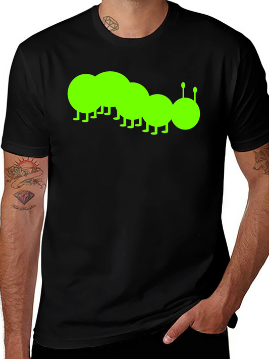 Caterpillar Graphic Tee - Black Cotton T-Shirt