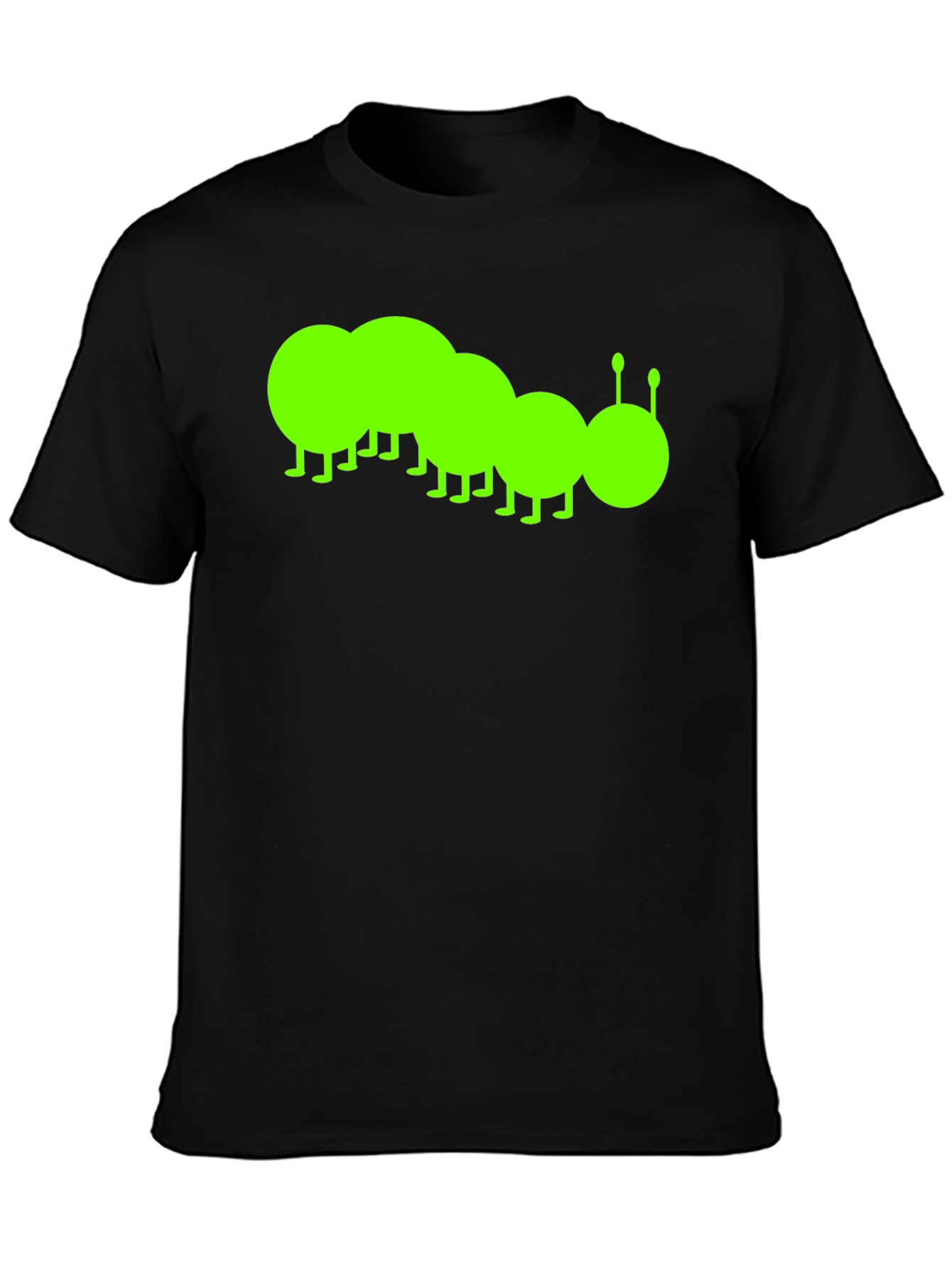 Caterpillar Graphic Tee - Black Cotton T-Shirt