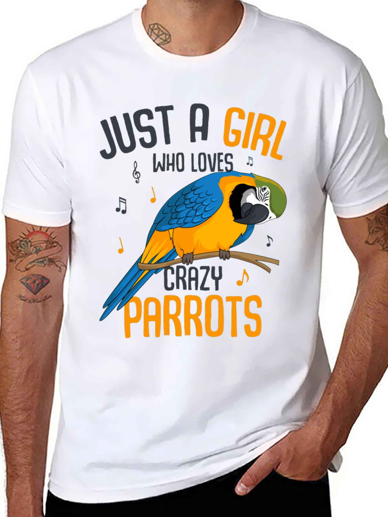 Just a Girl Who Loves Crazy Parrots T-Shirt