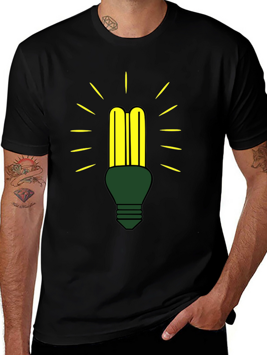 Eco-Friendly Light Bulb Graphic Tee
