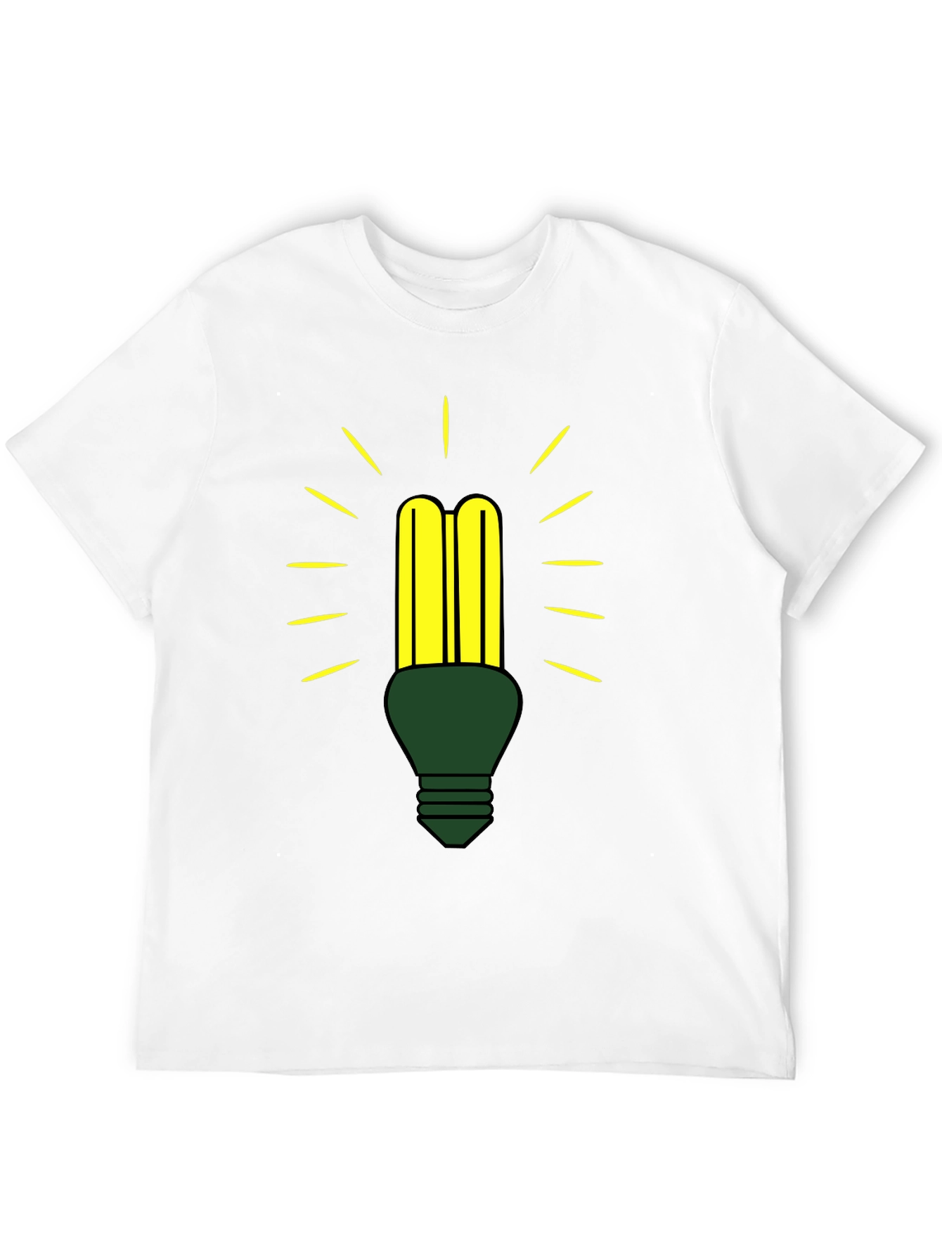Eco-Friendly Light Bulb Graphic Tee