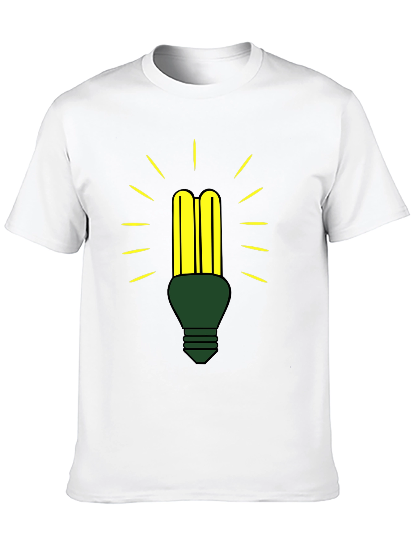 Eco-Friendly Light Bulb Graphic Tee