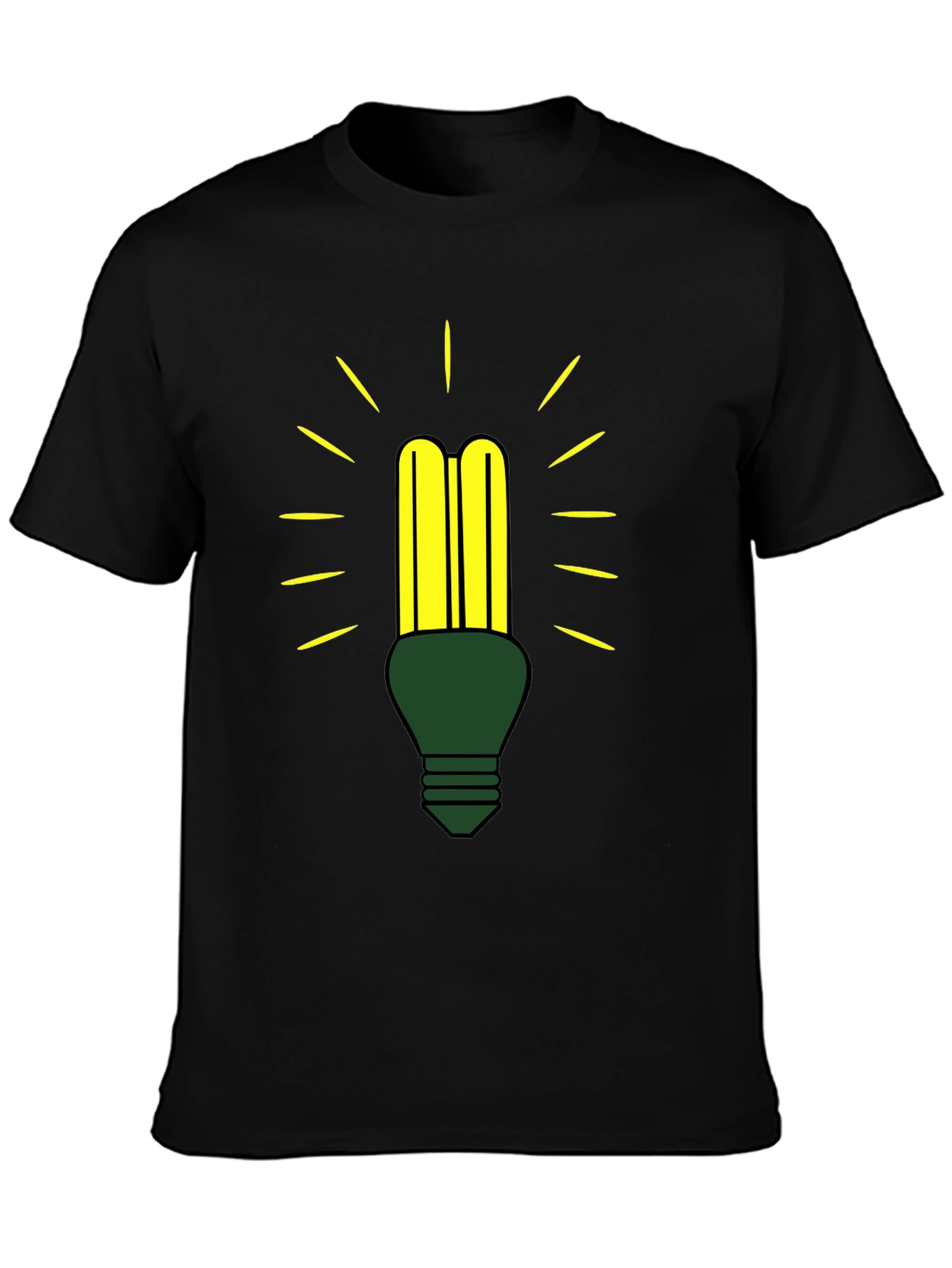 Eco-Friendly Light Bulb Graphic Tee