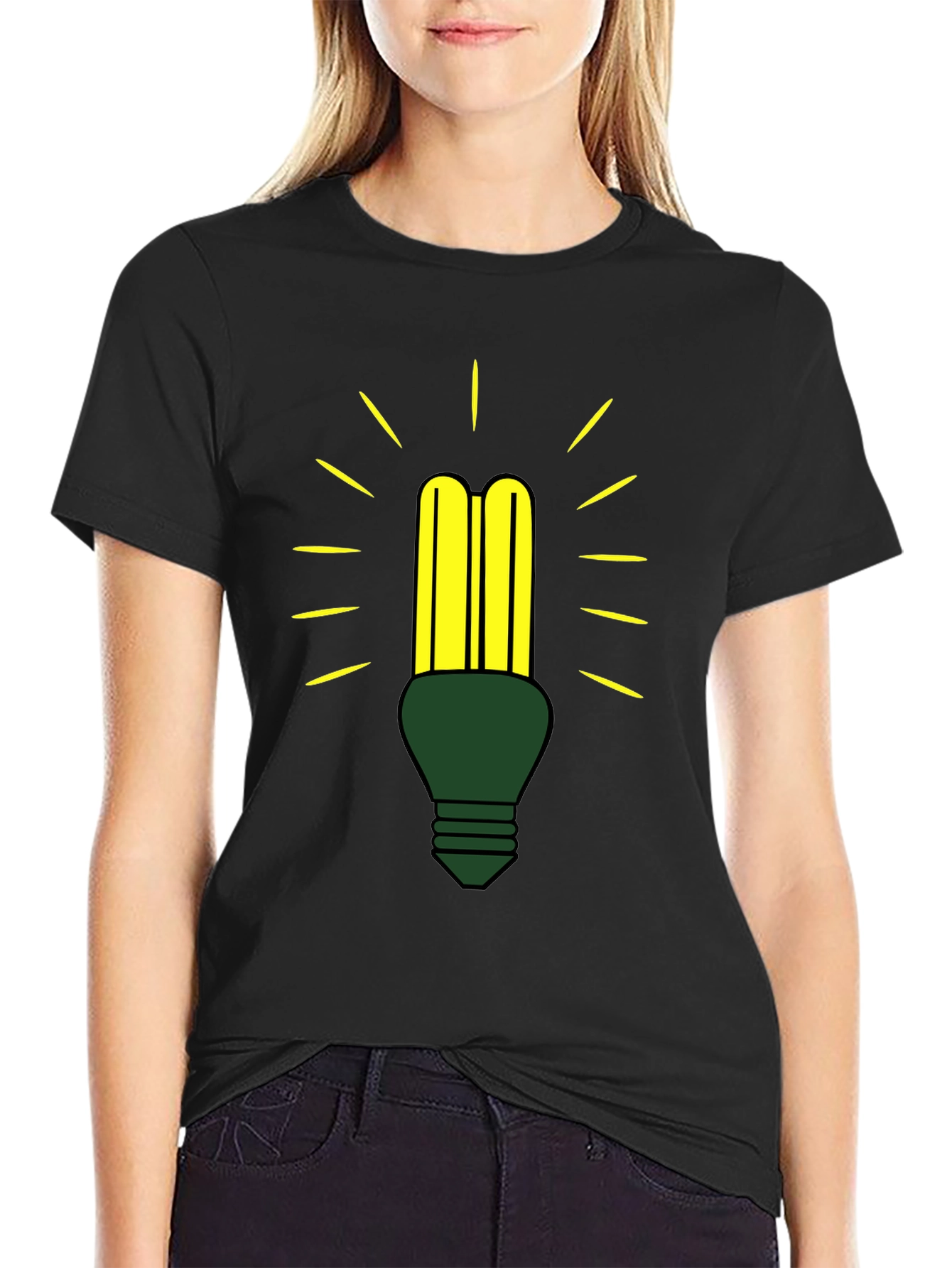 Eco-Friendly Light Bulb Graphic Tee