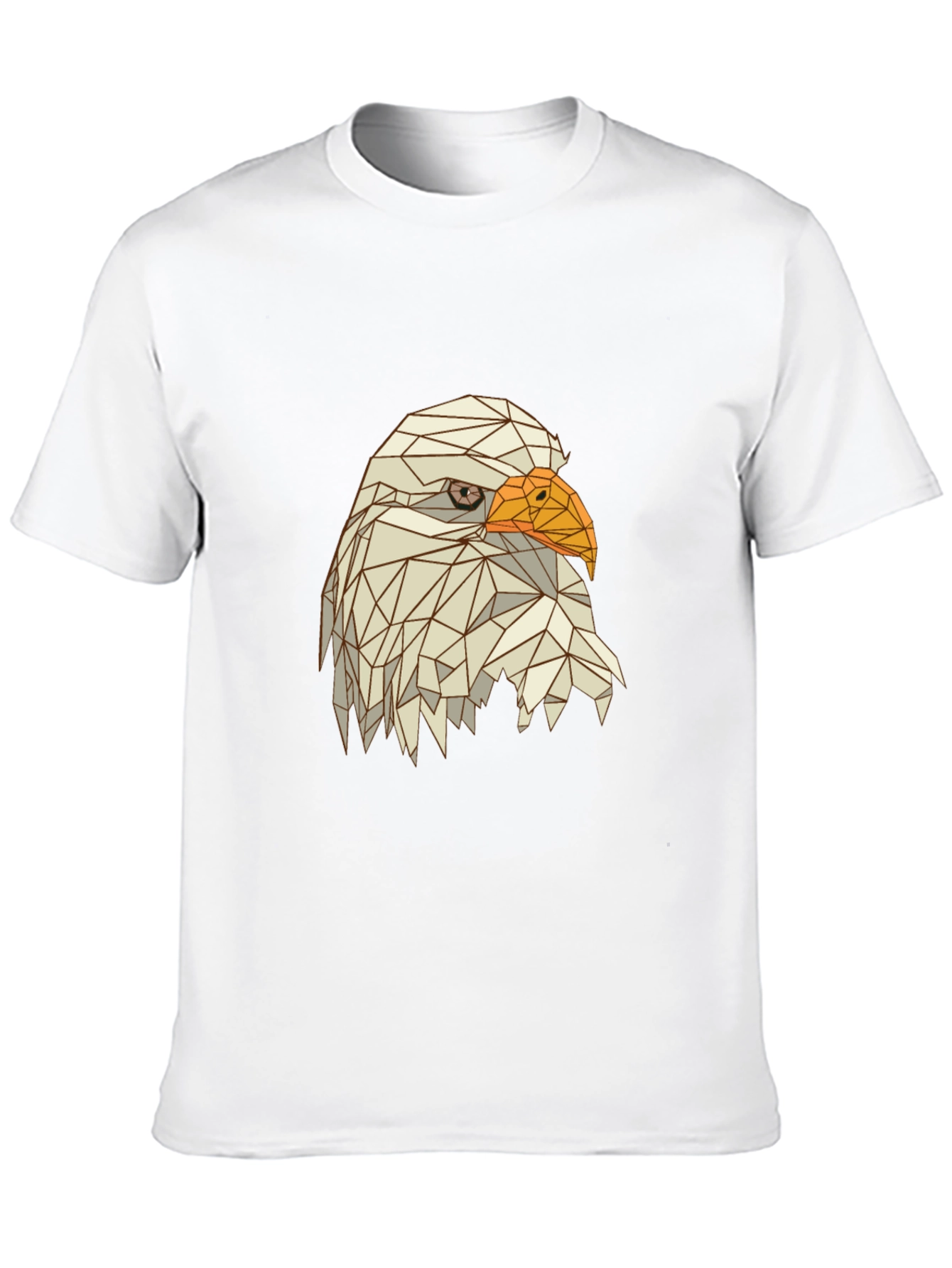 Geometric Eagle Graphic Tee - Modern Mens Shirt