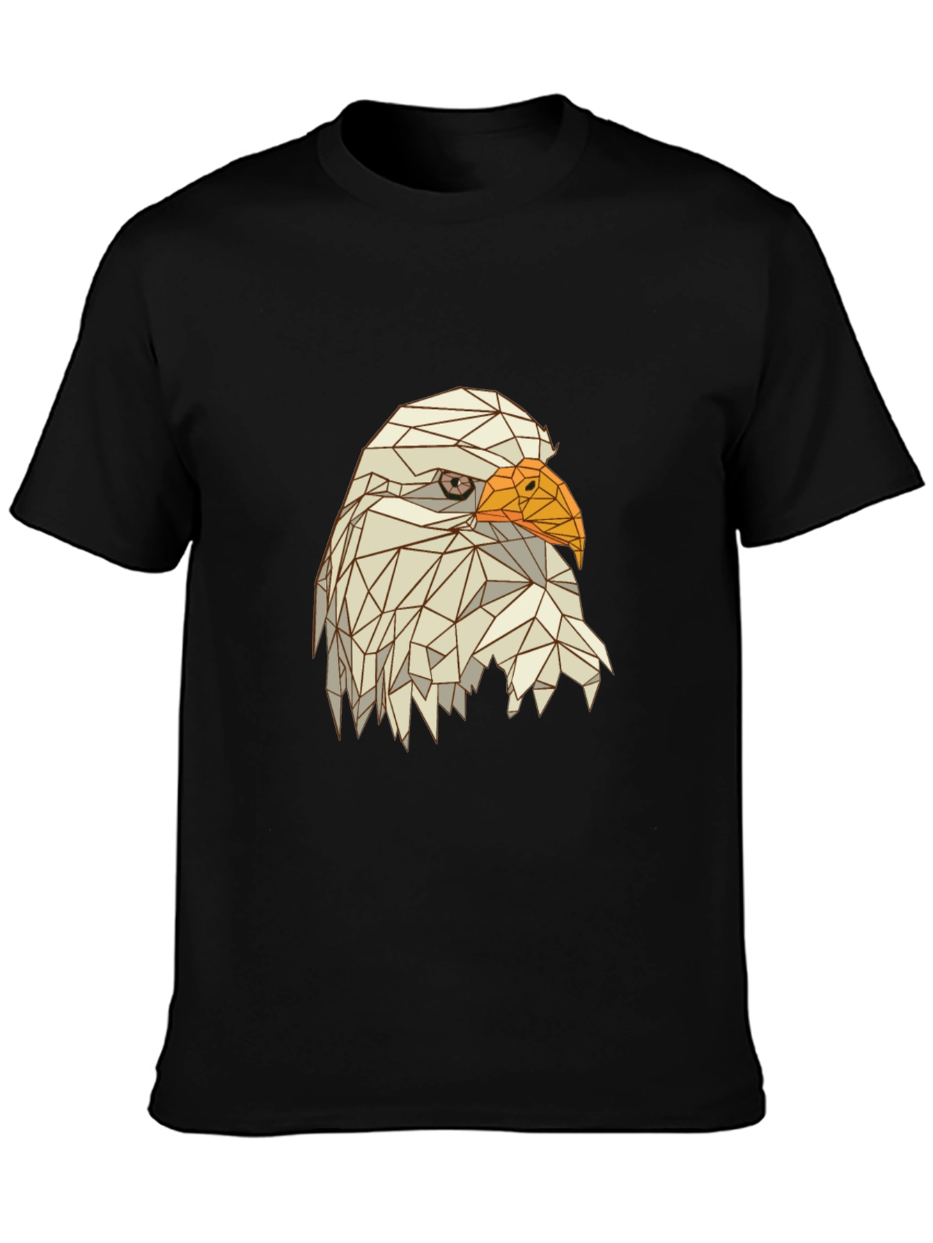 Geometric Eagle Graphic Tee - Modern Mens Shirt