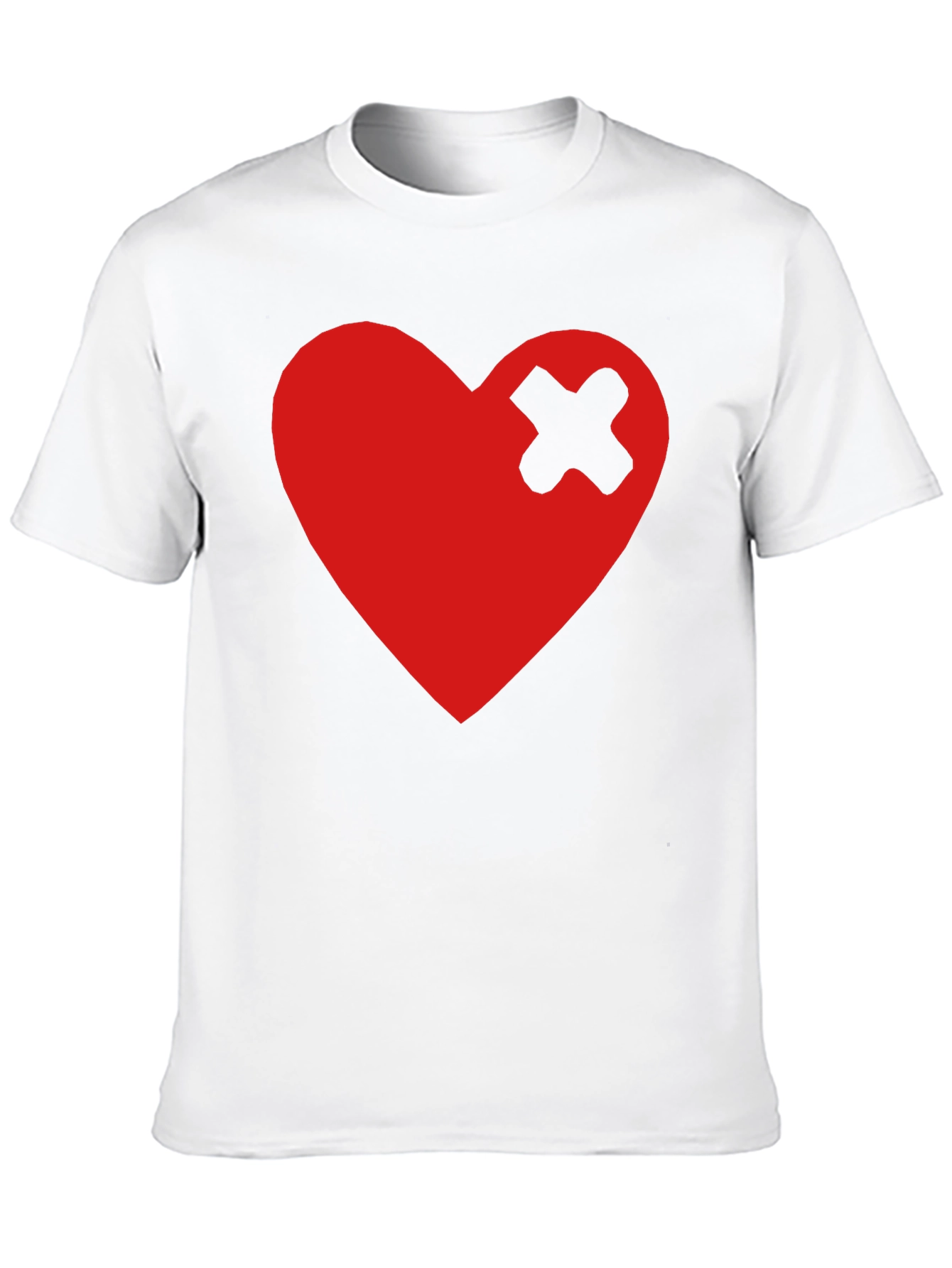 Broken Heart Patch Black T-Shirt - Trendy Graphic Tee