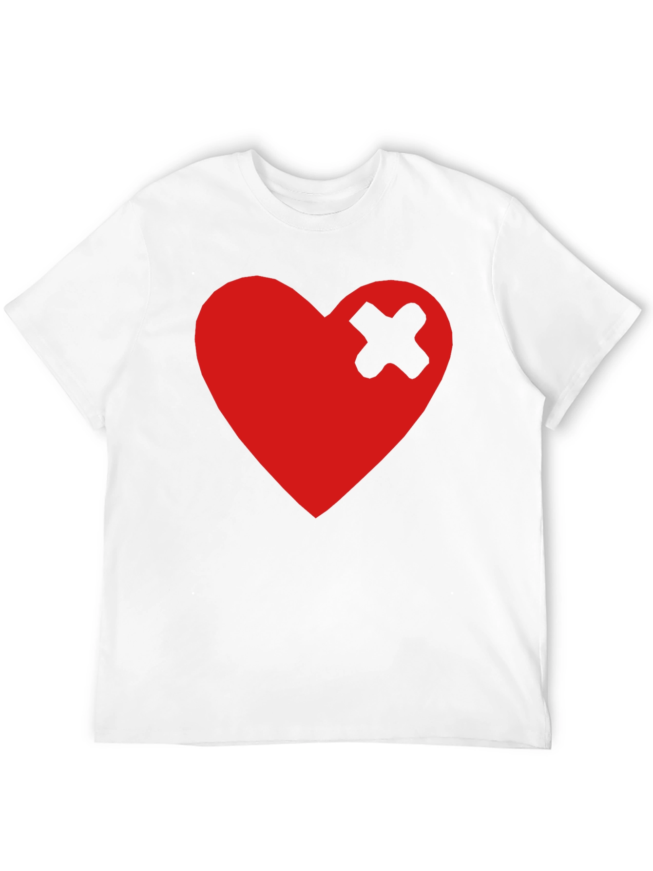 Broken Heart Patch Black T-Shirt - Trendy Graphic Tee