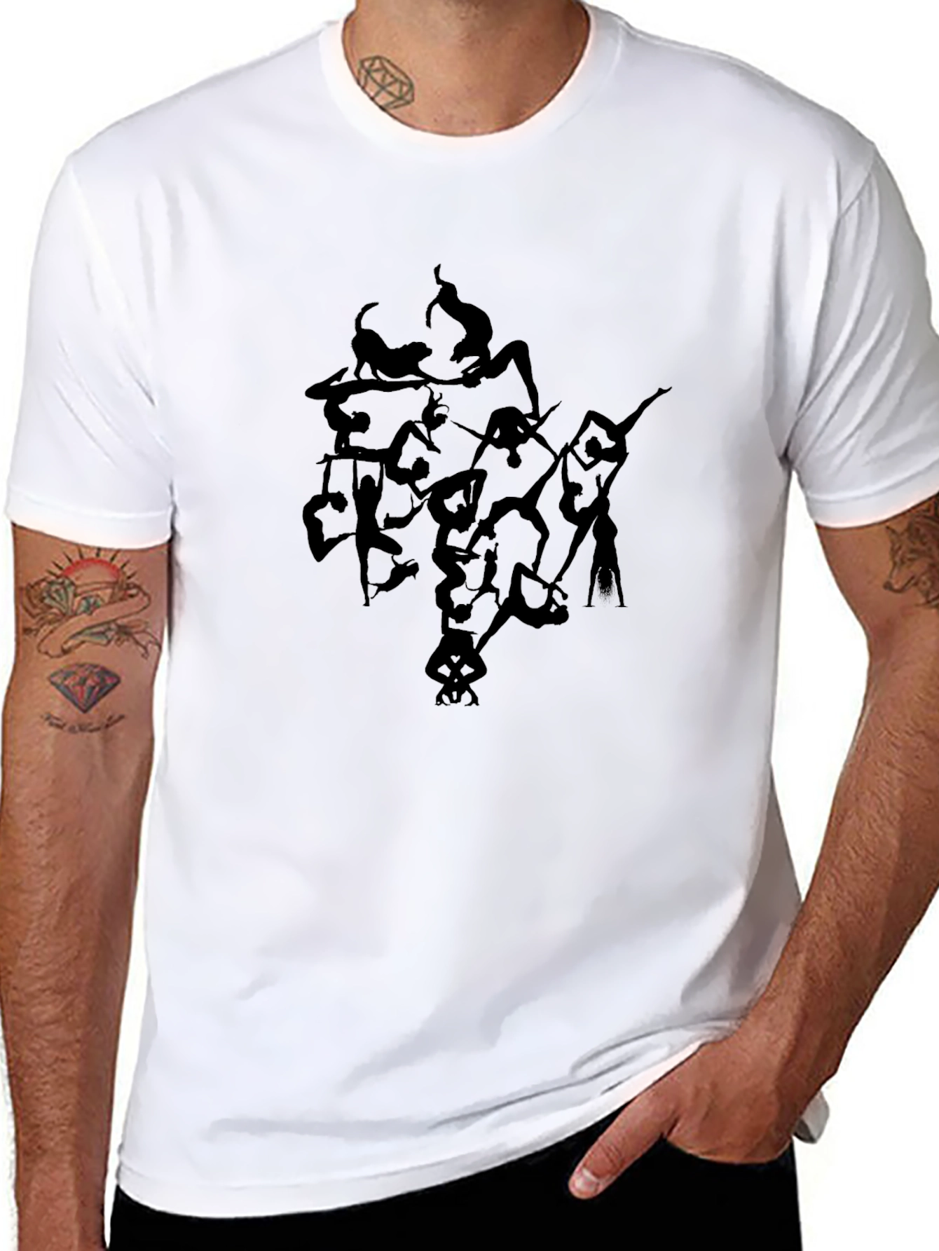 Abstract Silhouette Graphic Tee