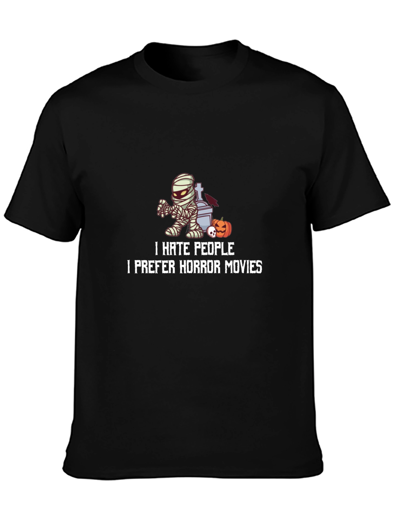 I Hate People Horror Movies Graphic Tee