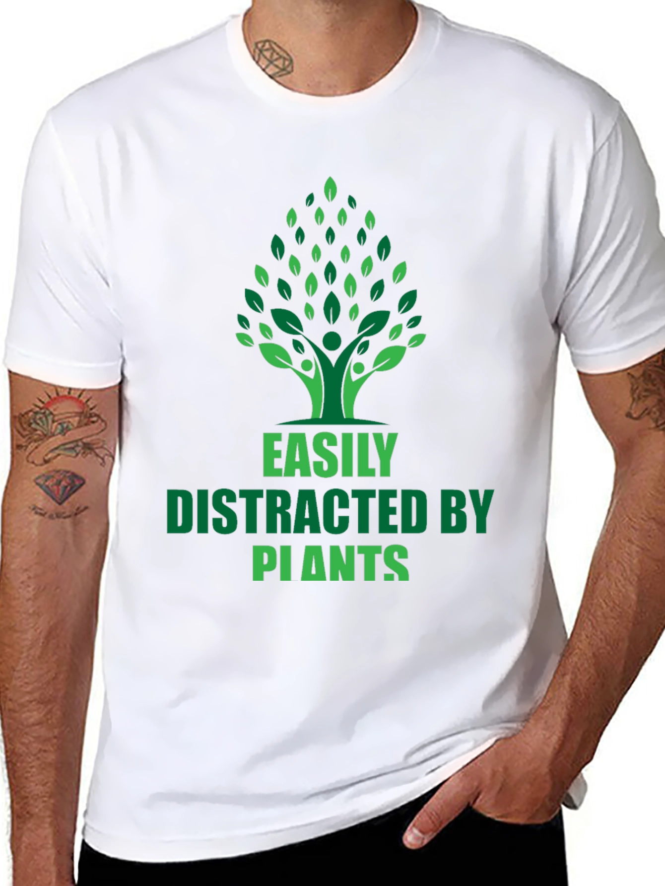 Easily Distracted by Plants Graphic T-Shirt