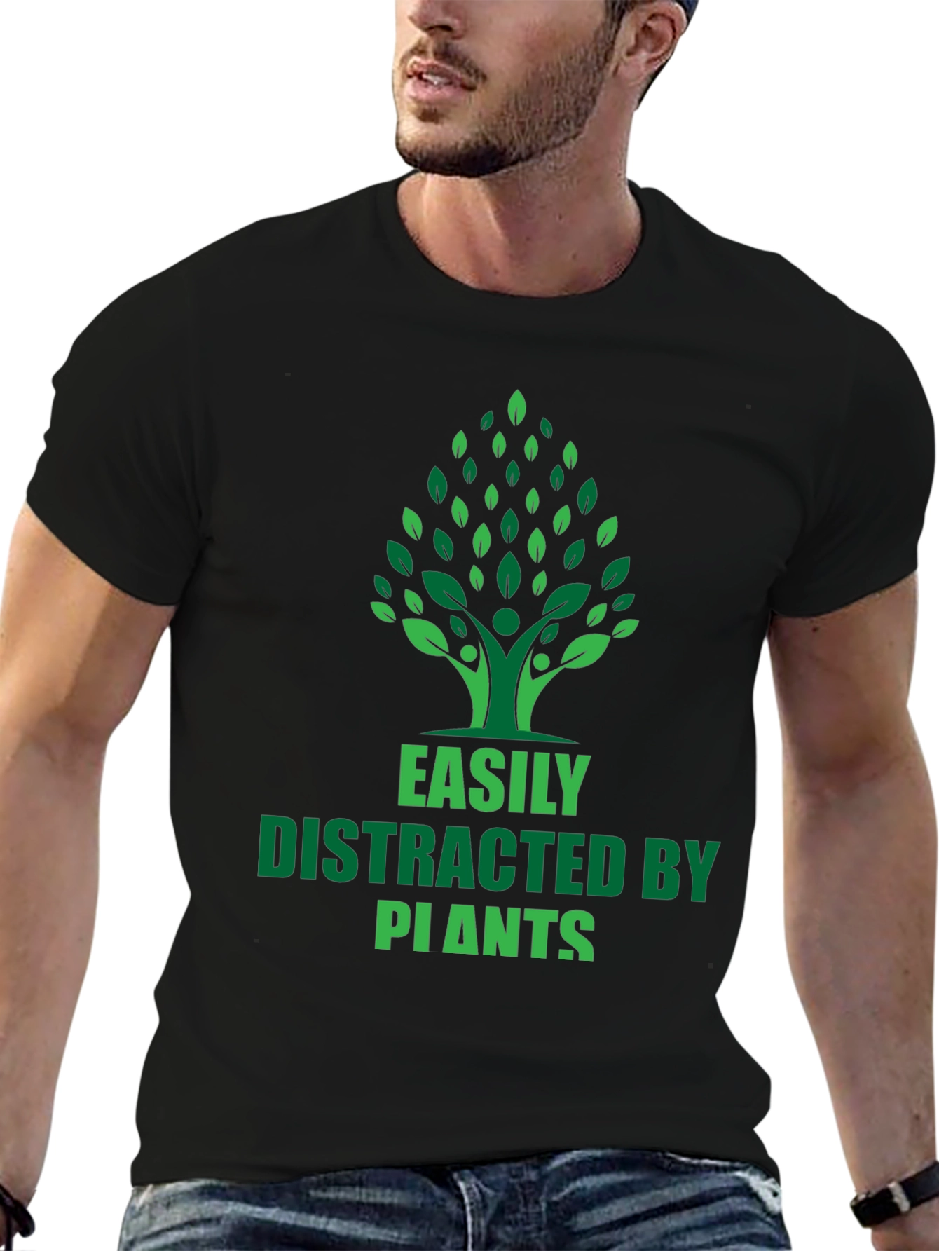 Easily Distracted by Plants Graphic T-Shirt
