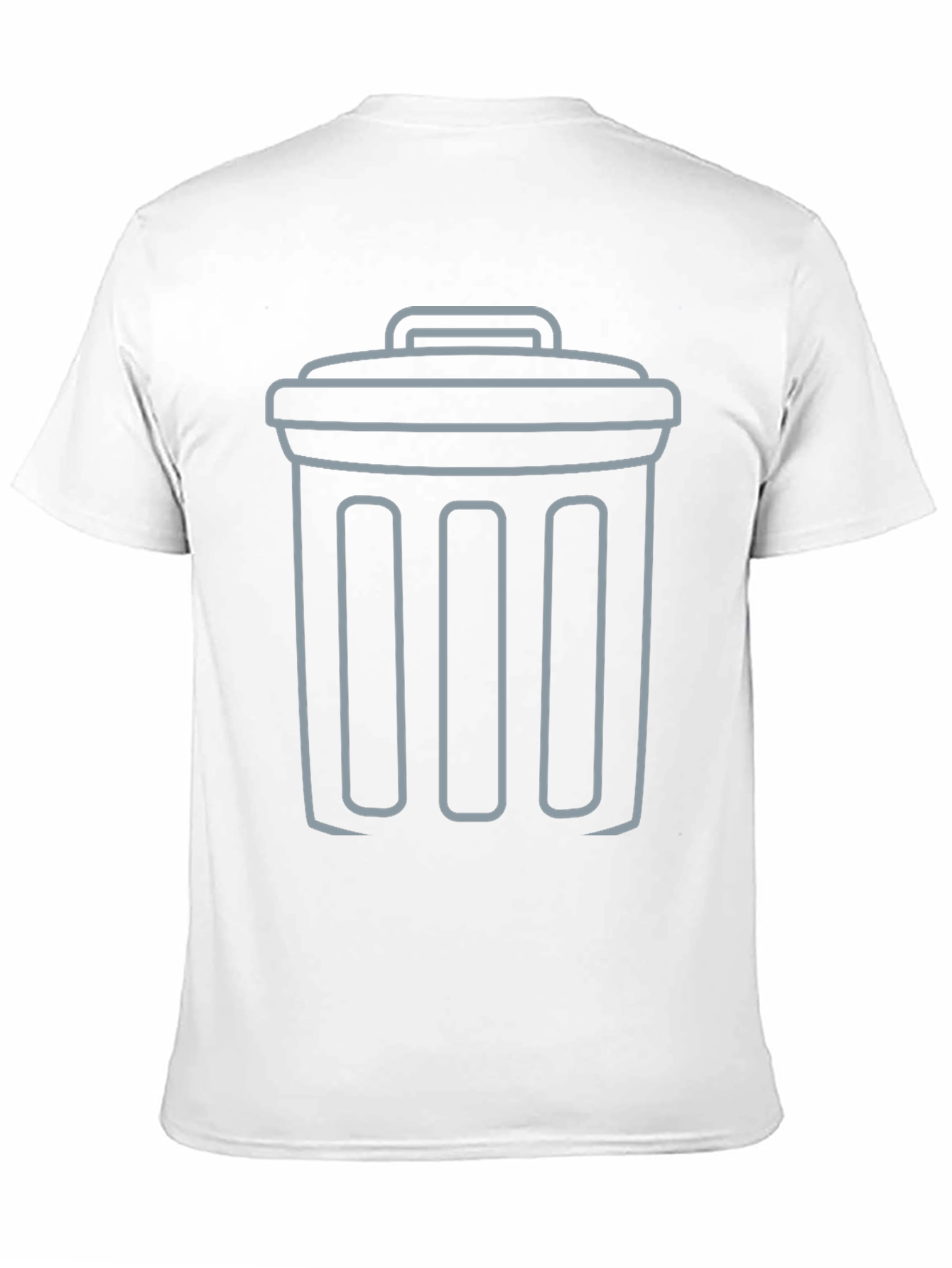 Trash Can Graphic Tee - Humor Shirt