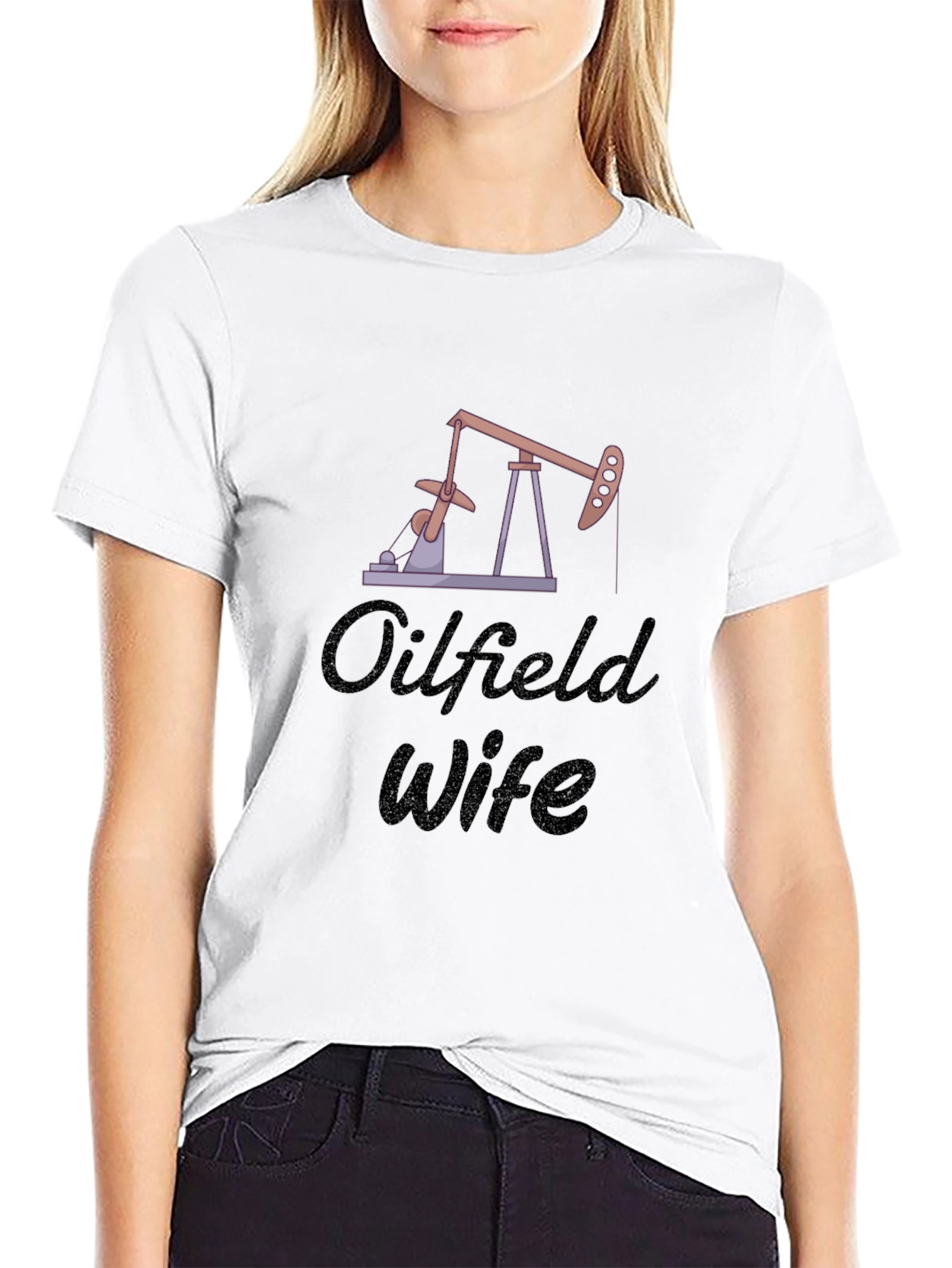 Oilfield Wife Graphic Tee - Black