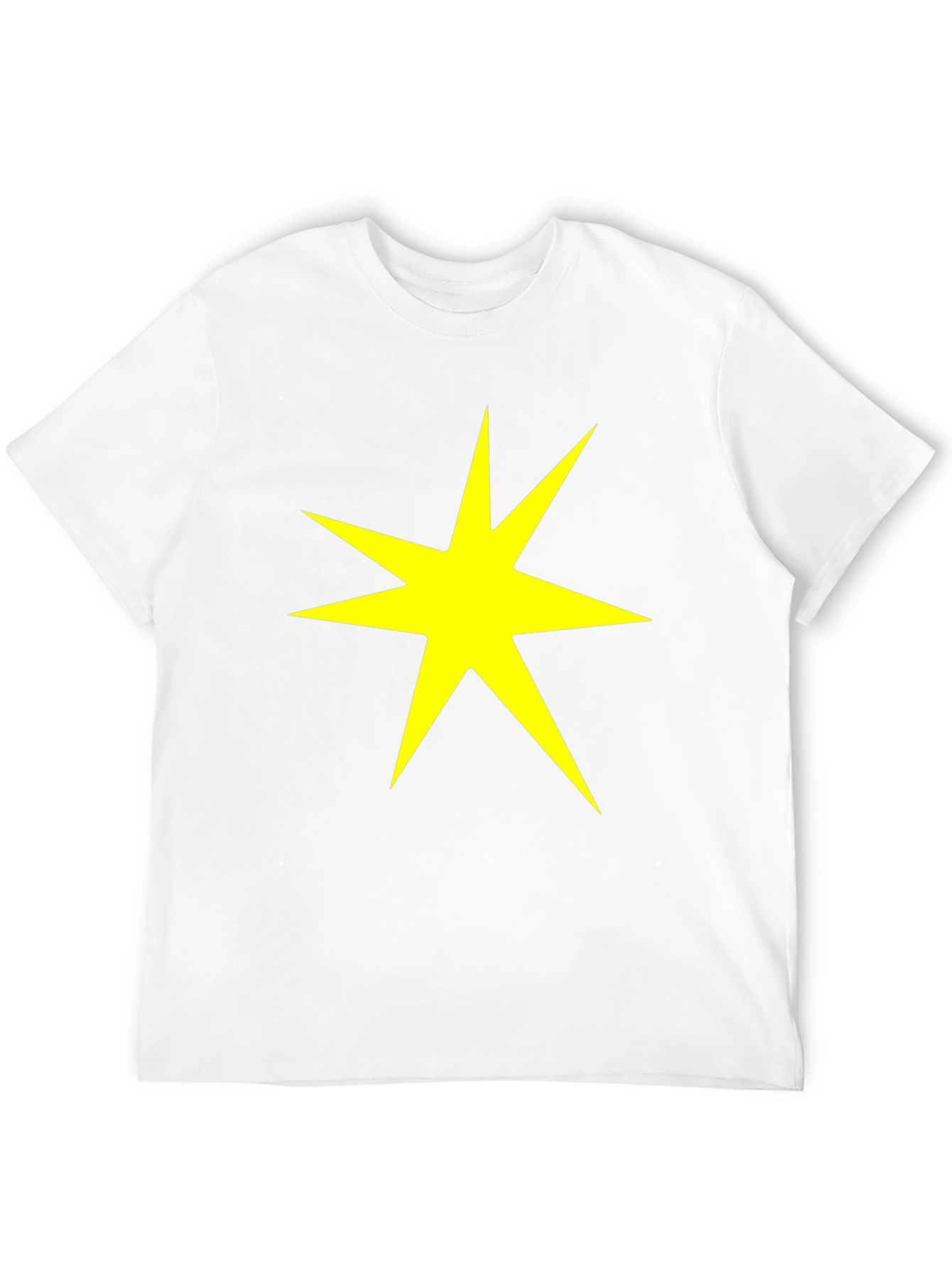 Starburst Graphic Tee - Bold Yellow on Black