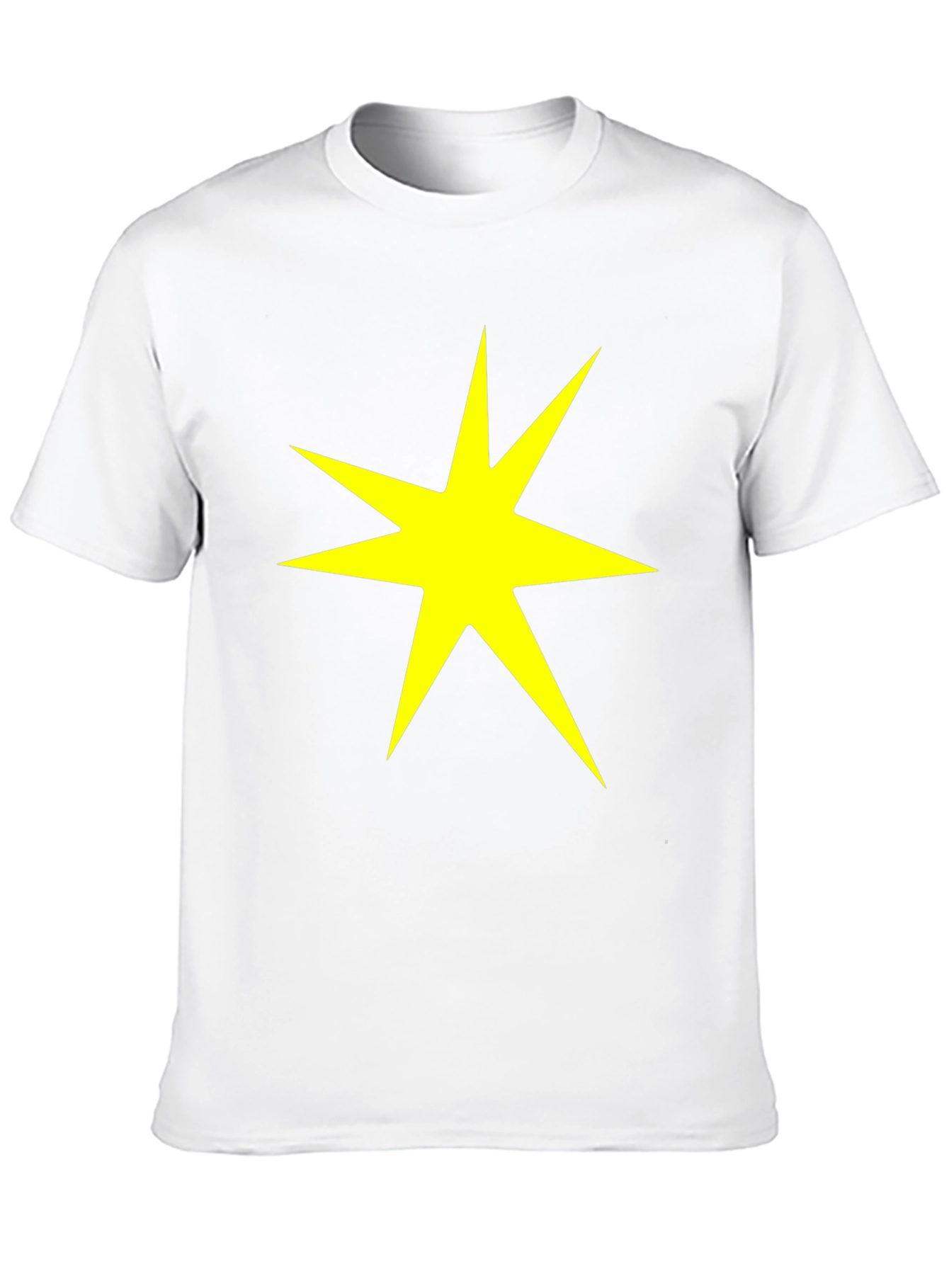 Starburst Graphic Tee - Bold Yellow on Black