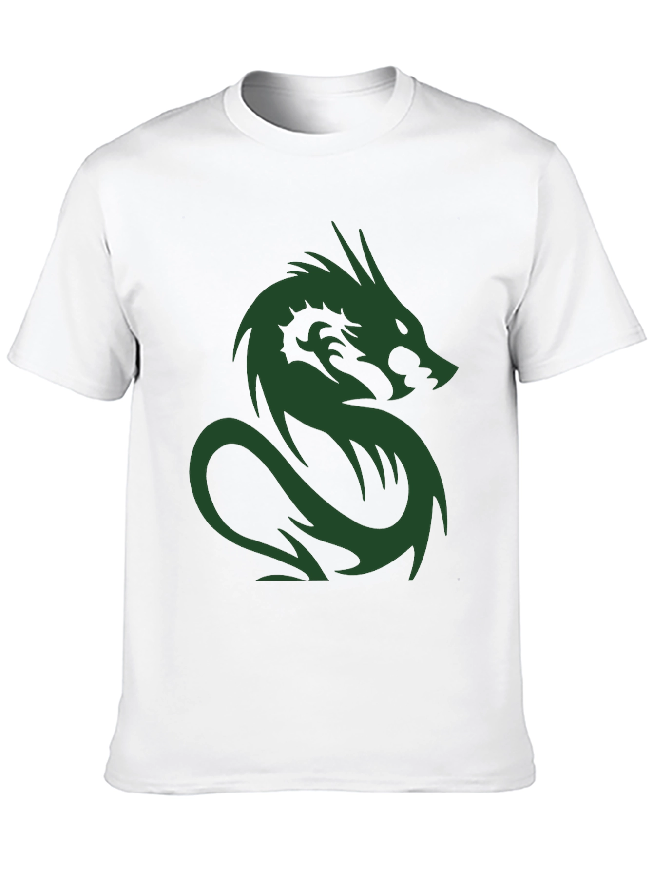 Dragon Graphic Print Crew Neck T-Shirt