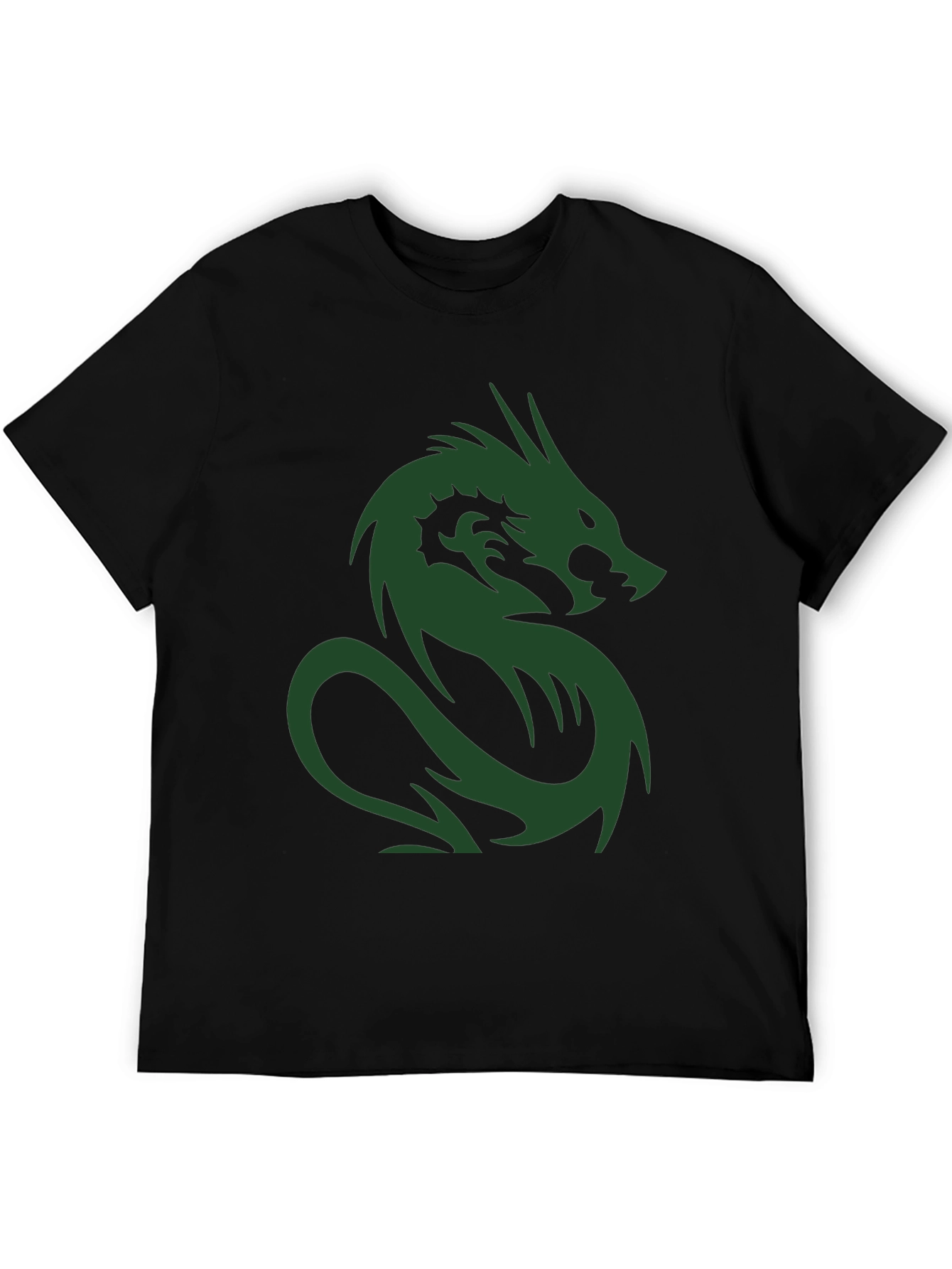 Dragon Graphic Print Crew Neck T-Shirt