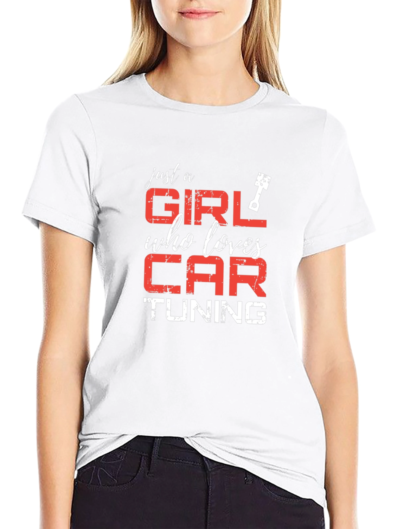 Girl Who Loves Car Tuning Graphic Tee
