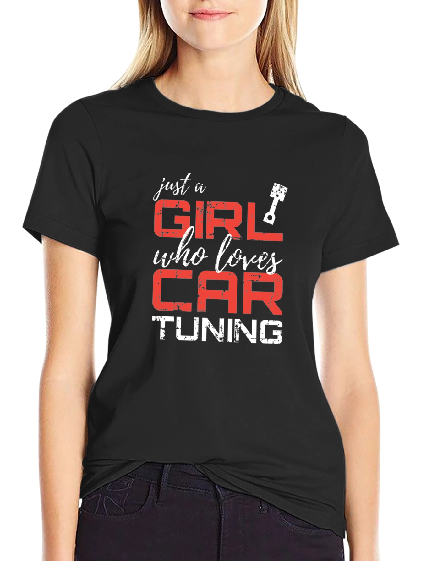 Girl Who Loves Car Tuning Graphic Tee