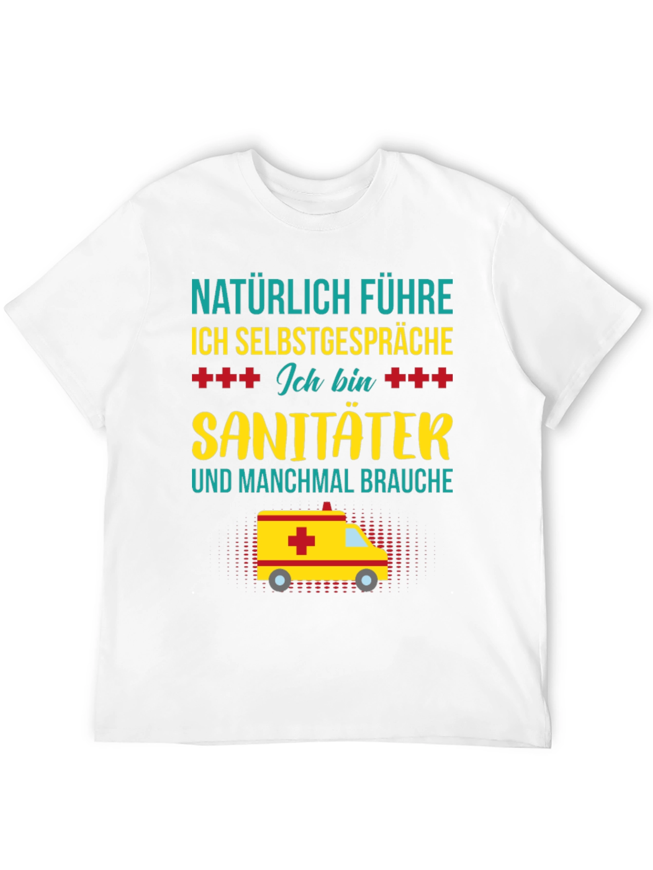 Funny EMT T-Shirt - Naturally I Talk To Myself