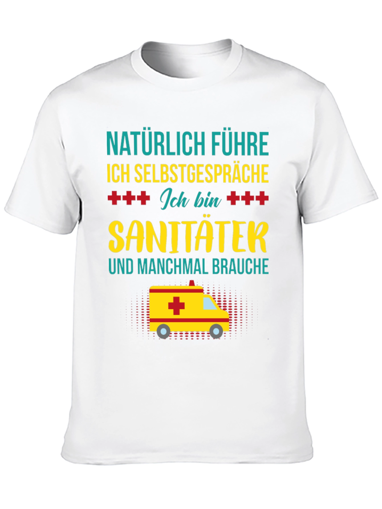 Funny EMT T-Shirt - Naturally I Talk To Myself