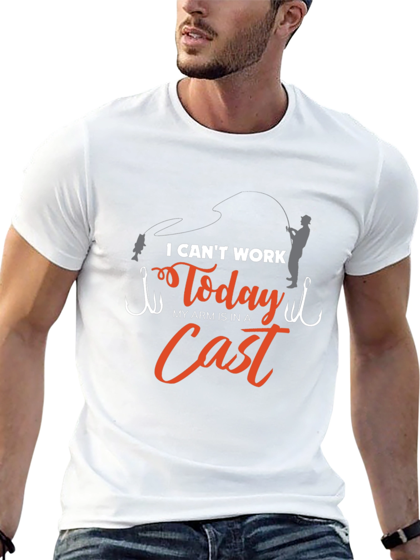 I Cant Work Today Fishing T-Shirt