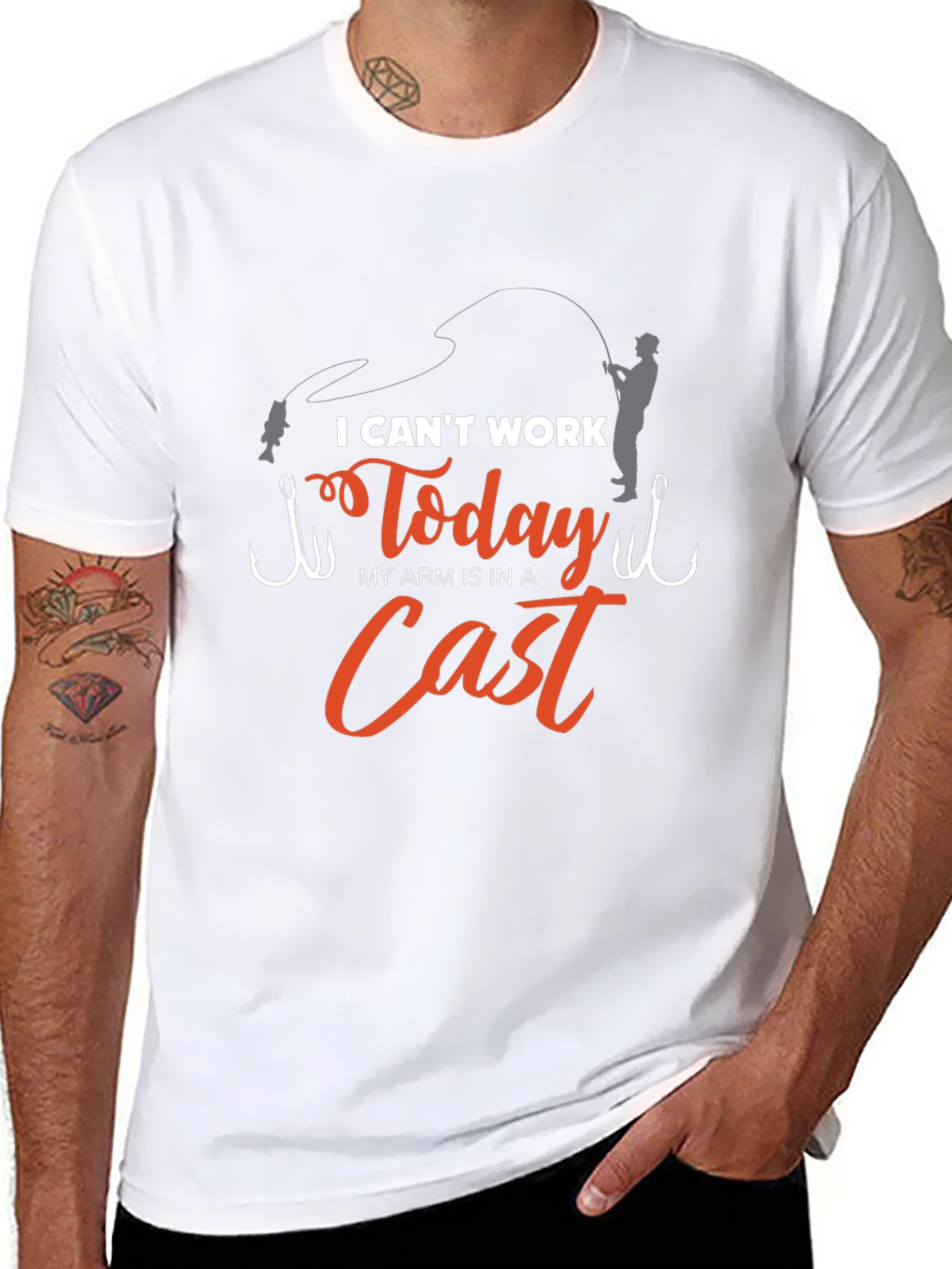 I Cant Work Today Fishing T-Shirt