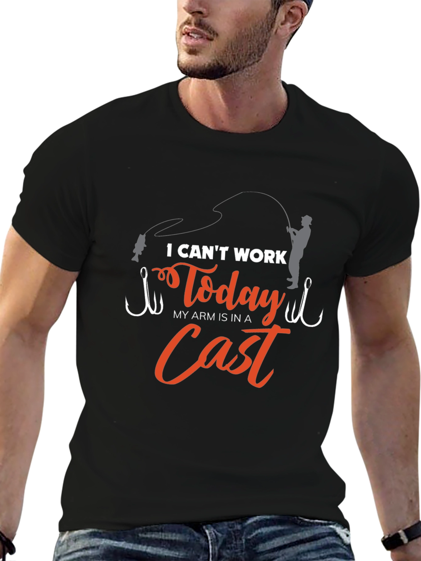 I Cant Work Today Fishing T-Shirt