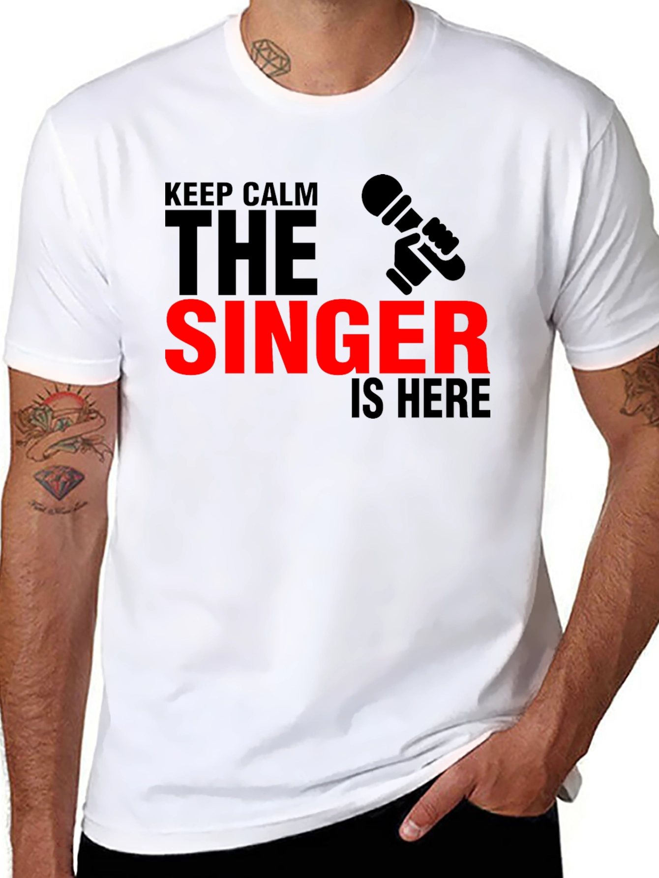 Keep Calm The Singer Is Here T-Shirt