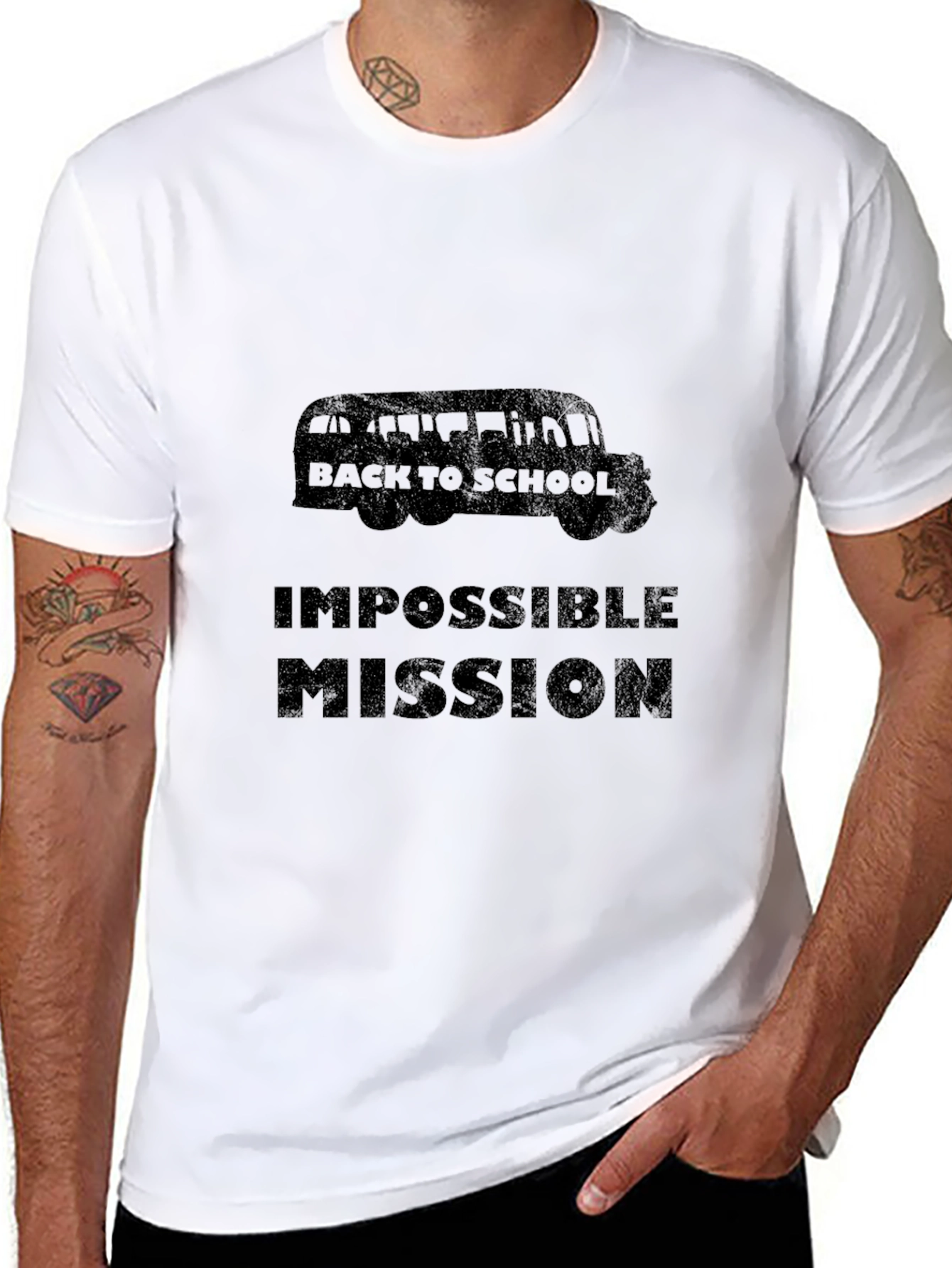 Impossible Mission Back to School Black T-Shirt