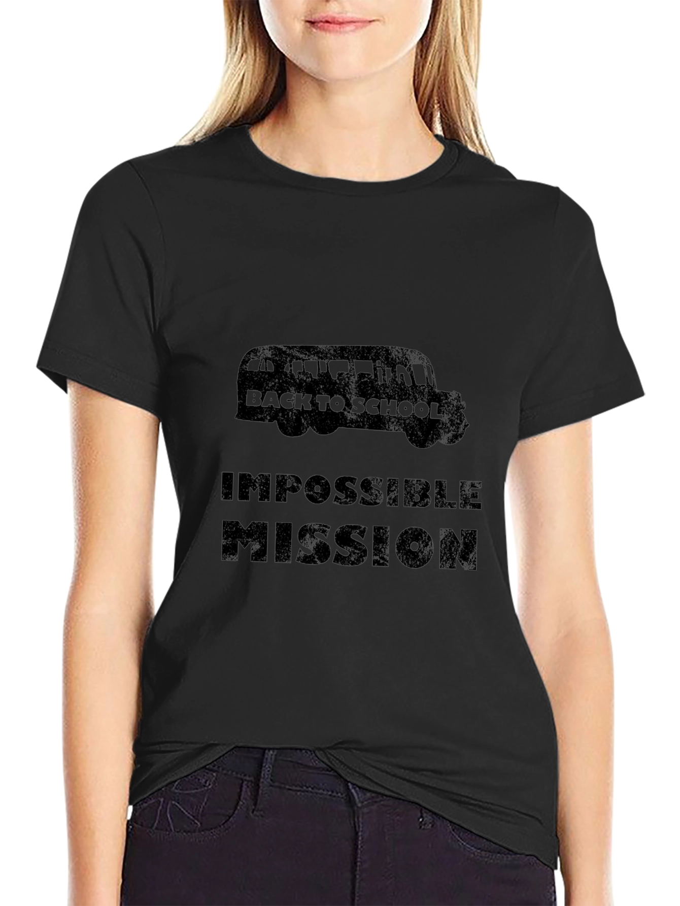 Impossible Mission Back to School Black T-Shirt