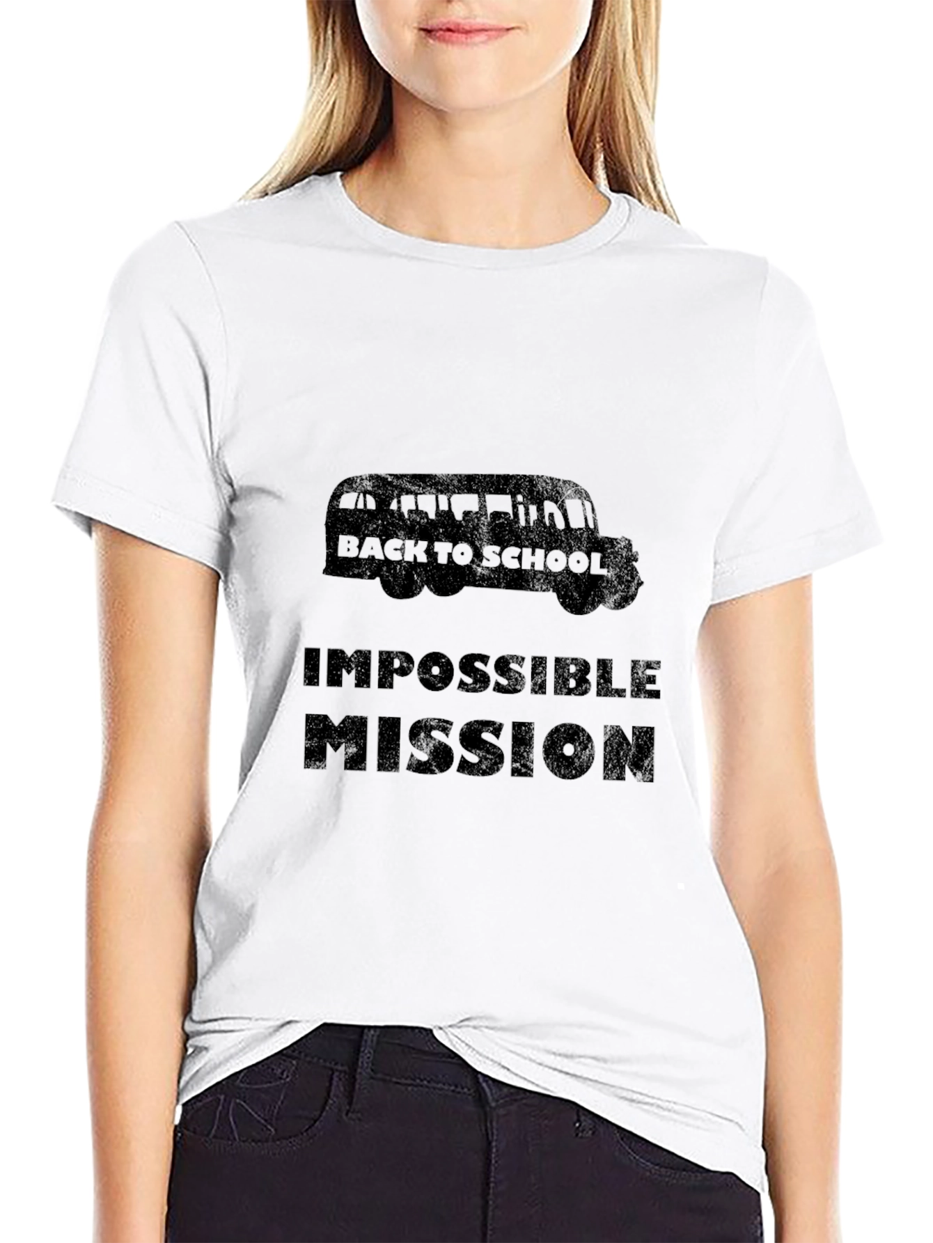 Impossible Mission Back to School Black T-Shirt