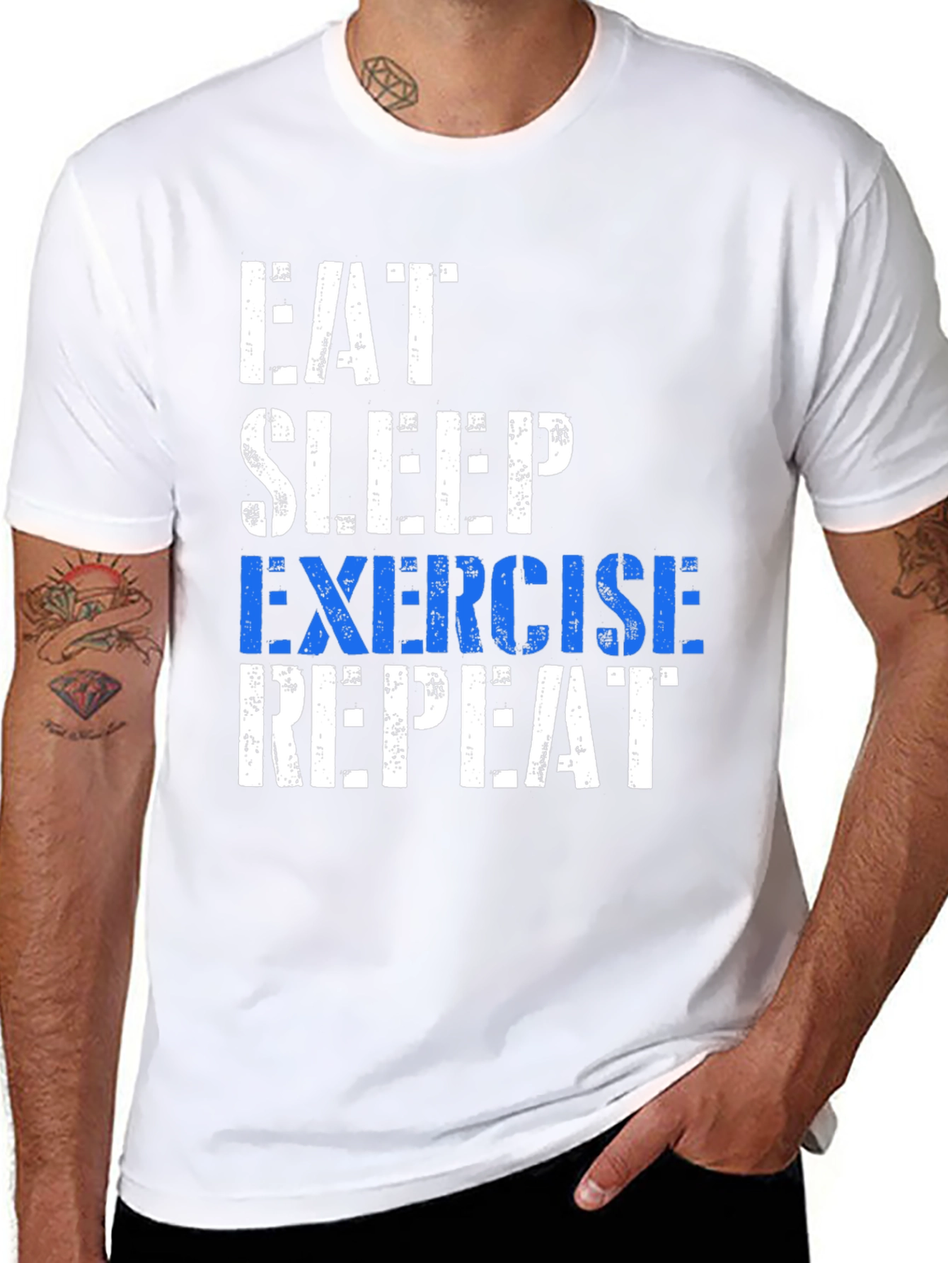 Eat Sleep Exercise Repeat T-Shirt
