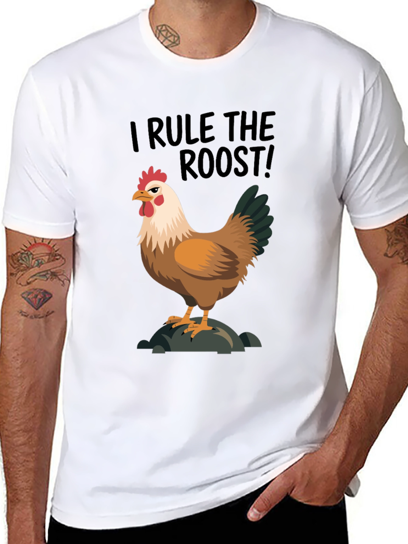 I Rule the Roost Chicken Graphic Tee
