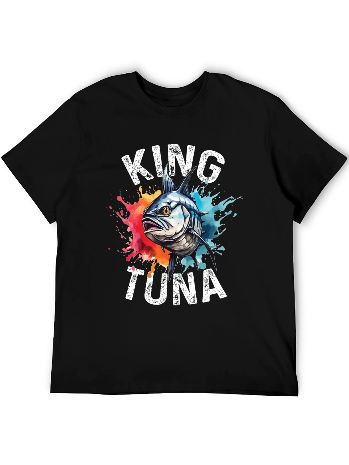 King Tuna Graphic T-Shirt - Mens Black Tee