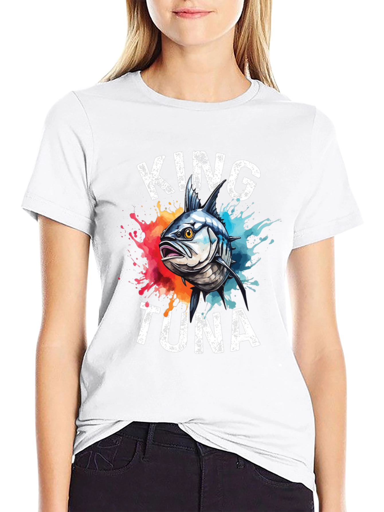 King Tuna Graphic T-Shirt - Mens Black Tee