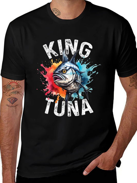 King Tuna Graphic T-Shirt - Mens Black Tee