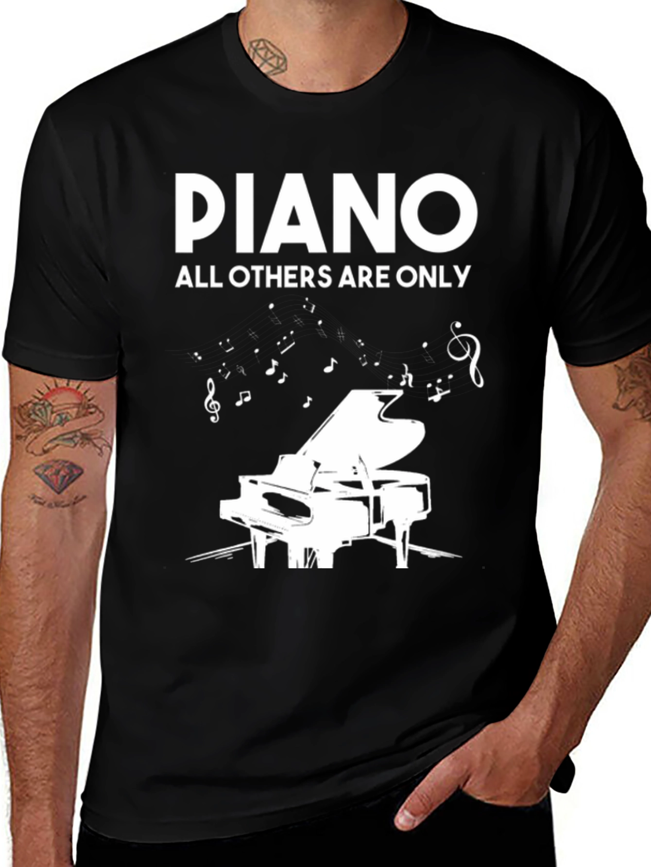 Piano Lovers T-Shirt - Music is My Life!