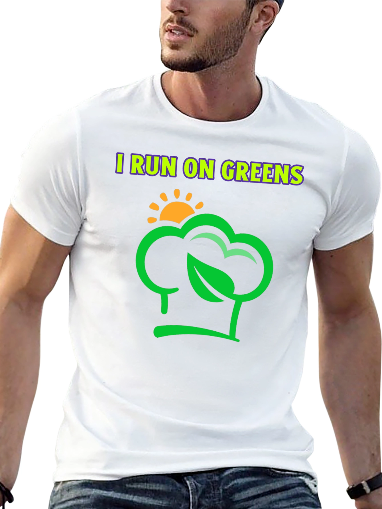 I Run on Greens T-Shirt - Vegan Lifestyle Tee