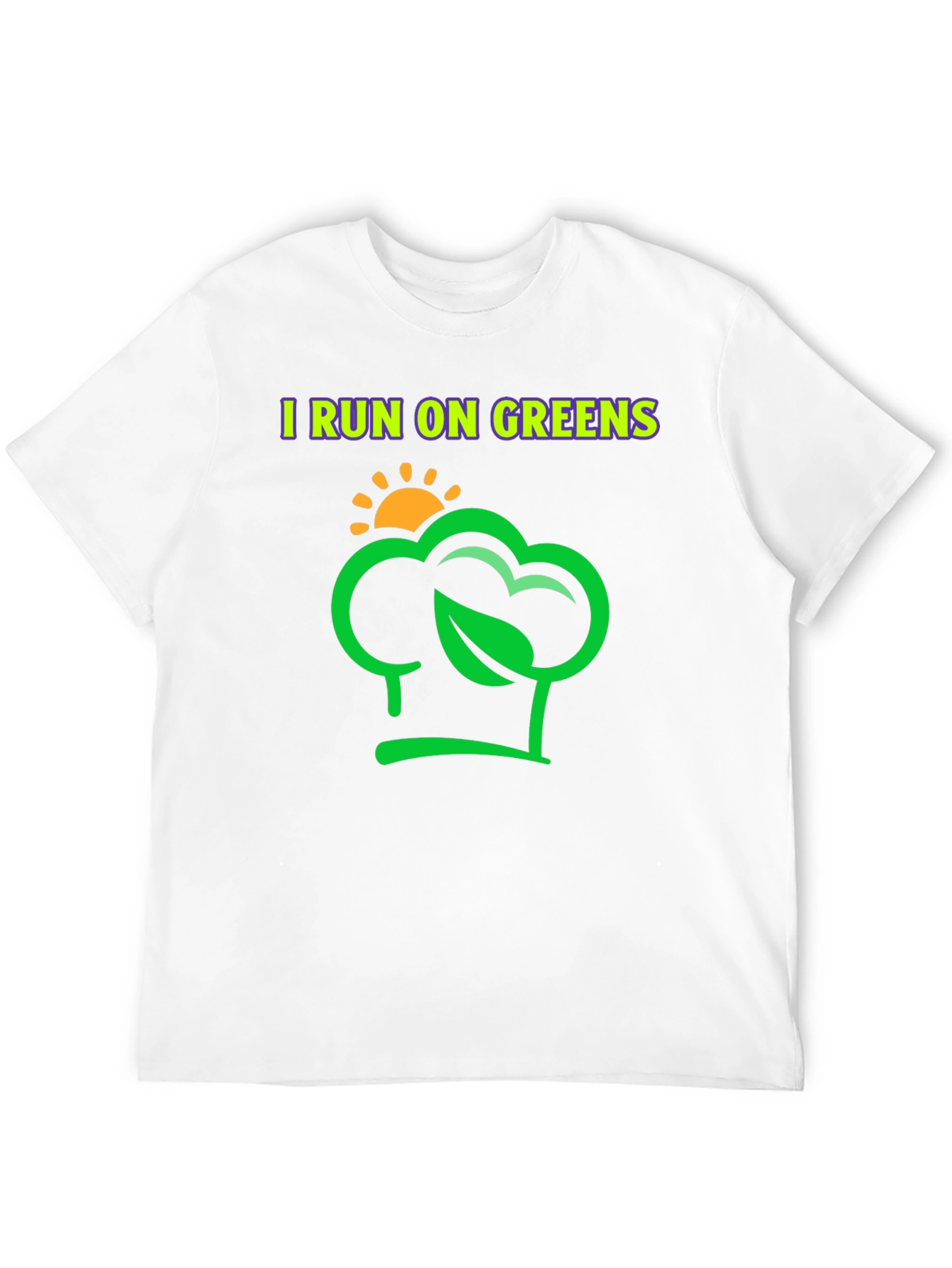 I Run on Greens T-Shirt - Vegan Lifestyle Tee
