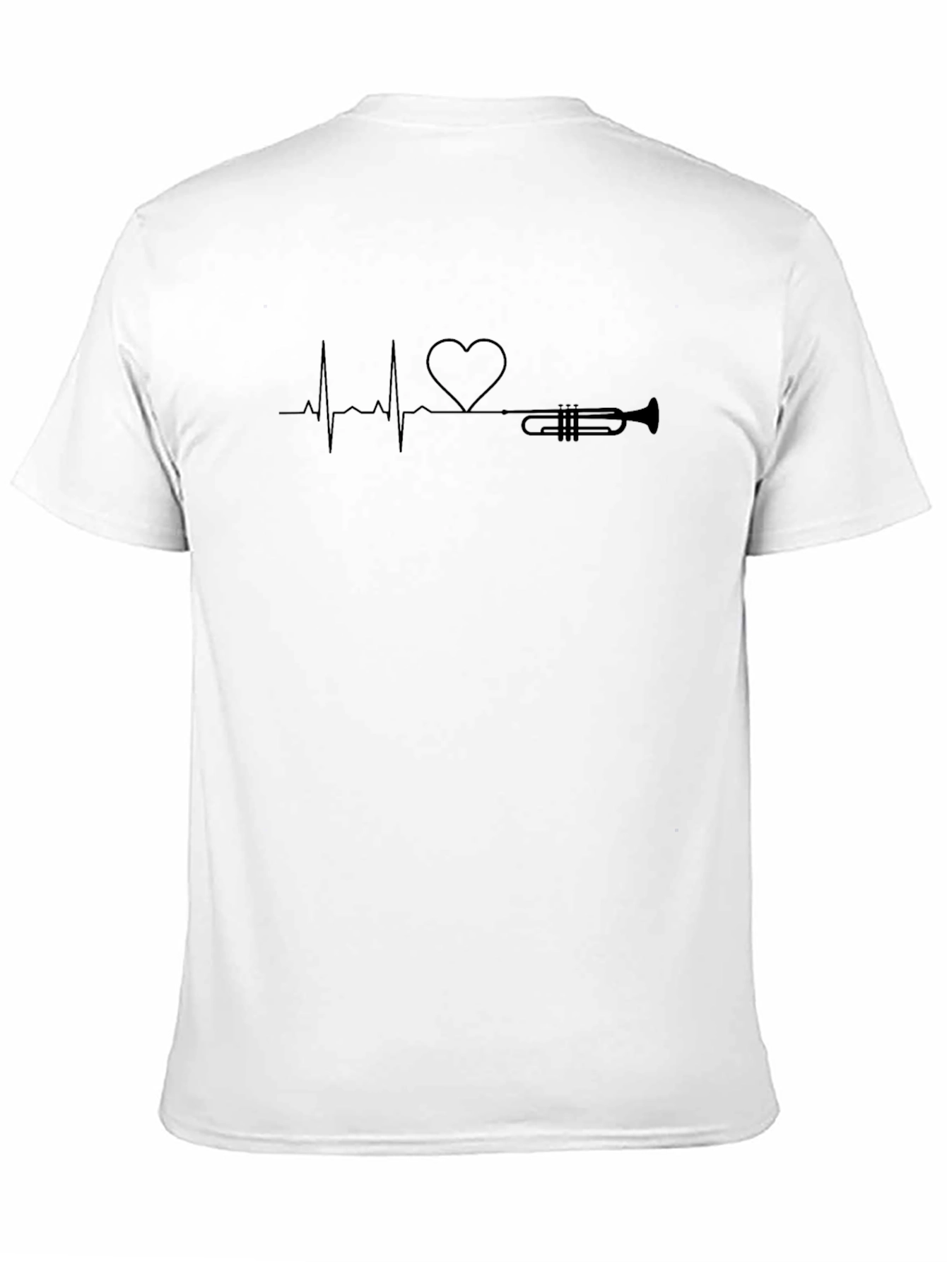 Trumpet Heartbeat Graphic Tee - Musicians Delight