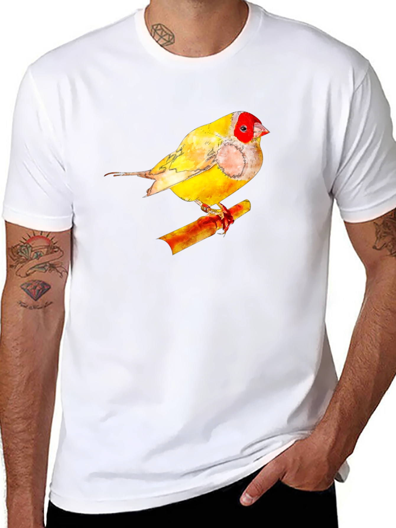 Watercolor Bird Graphic Tee