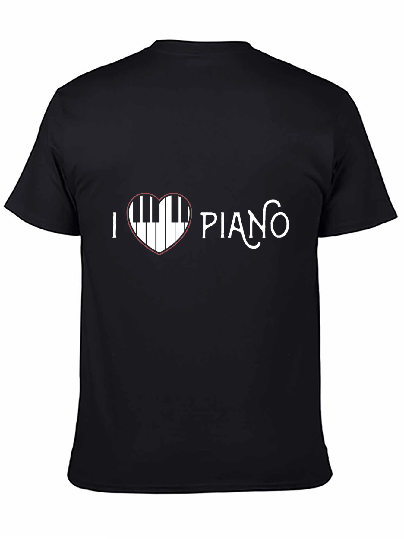 I Love Piano T-Shirt - Music Heart Tee
